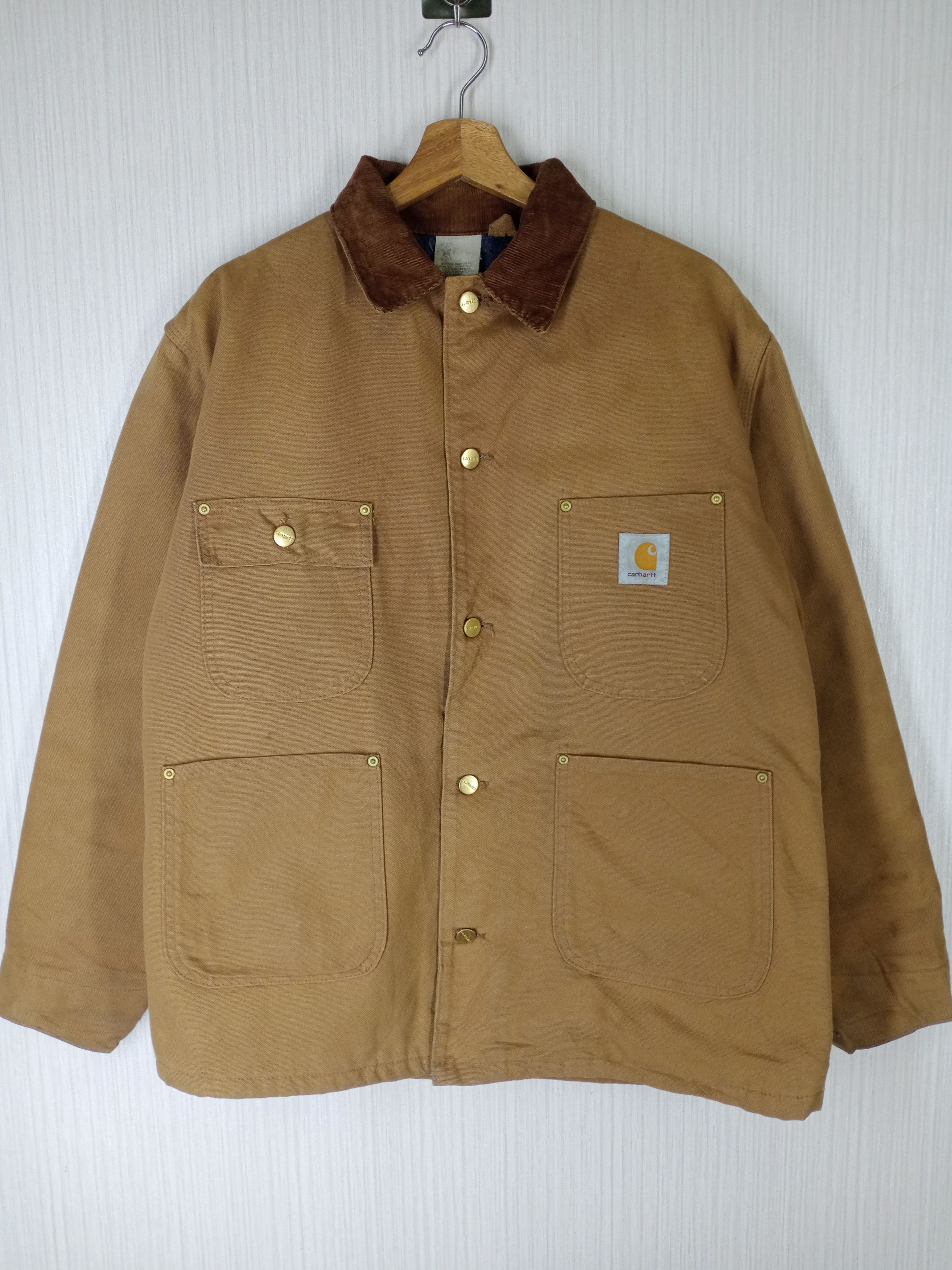 Carhartt Rare Vintage Carhartt Chore Jacket Made in Usa Size US L / EU 52-54 / 3 - 1 Thumbnail