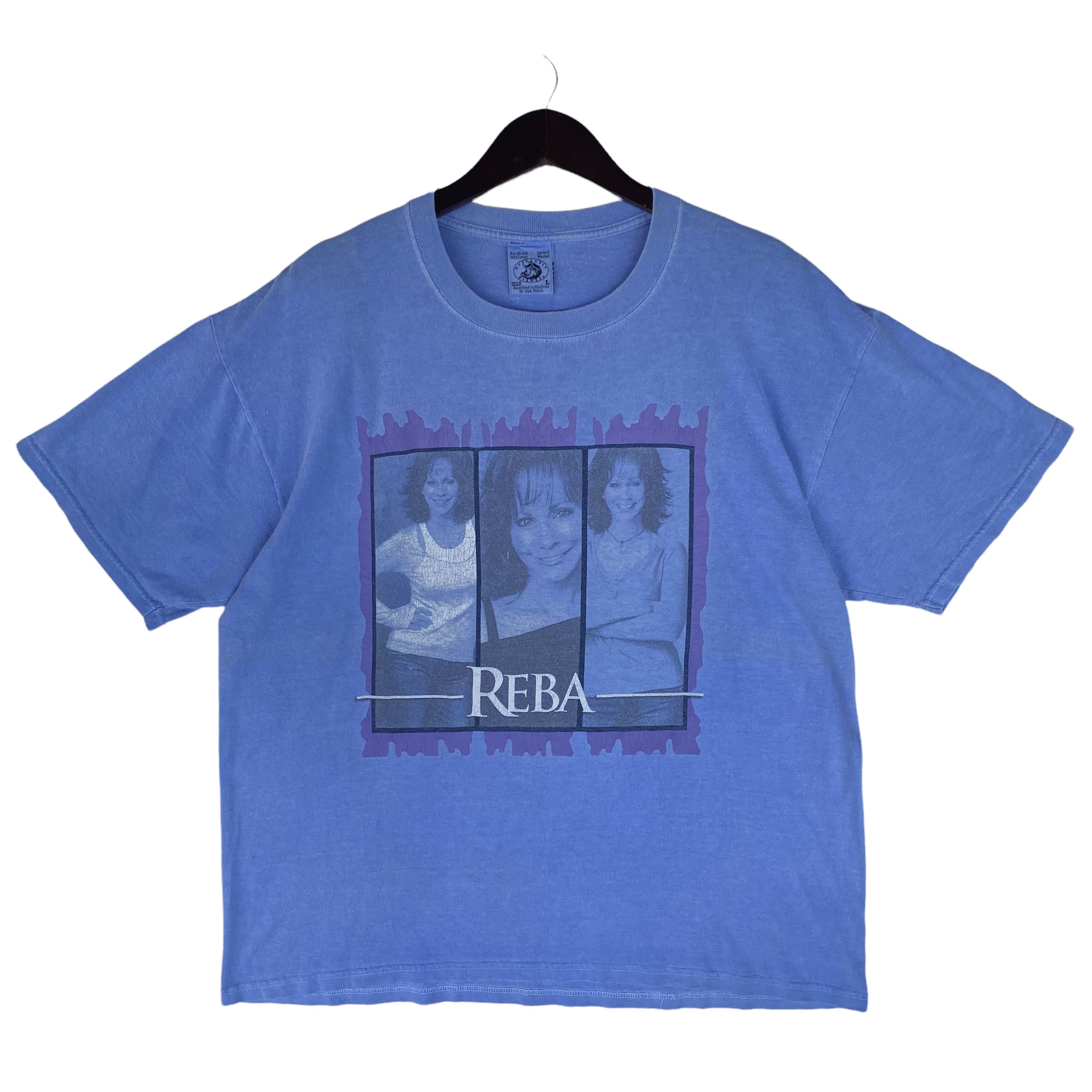 Band Tees 💥VINTAGE 90s REBA country singer / songwriter rare shirt Size US L / EU 52-54 / 3 - 1 Thumbnail