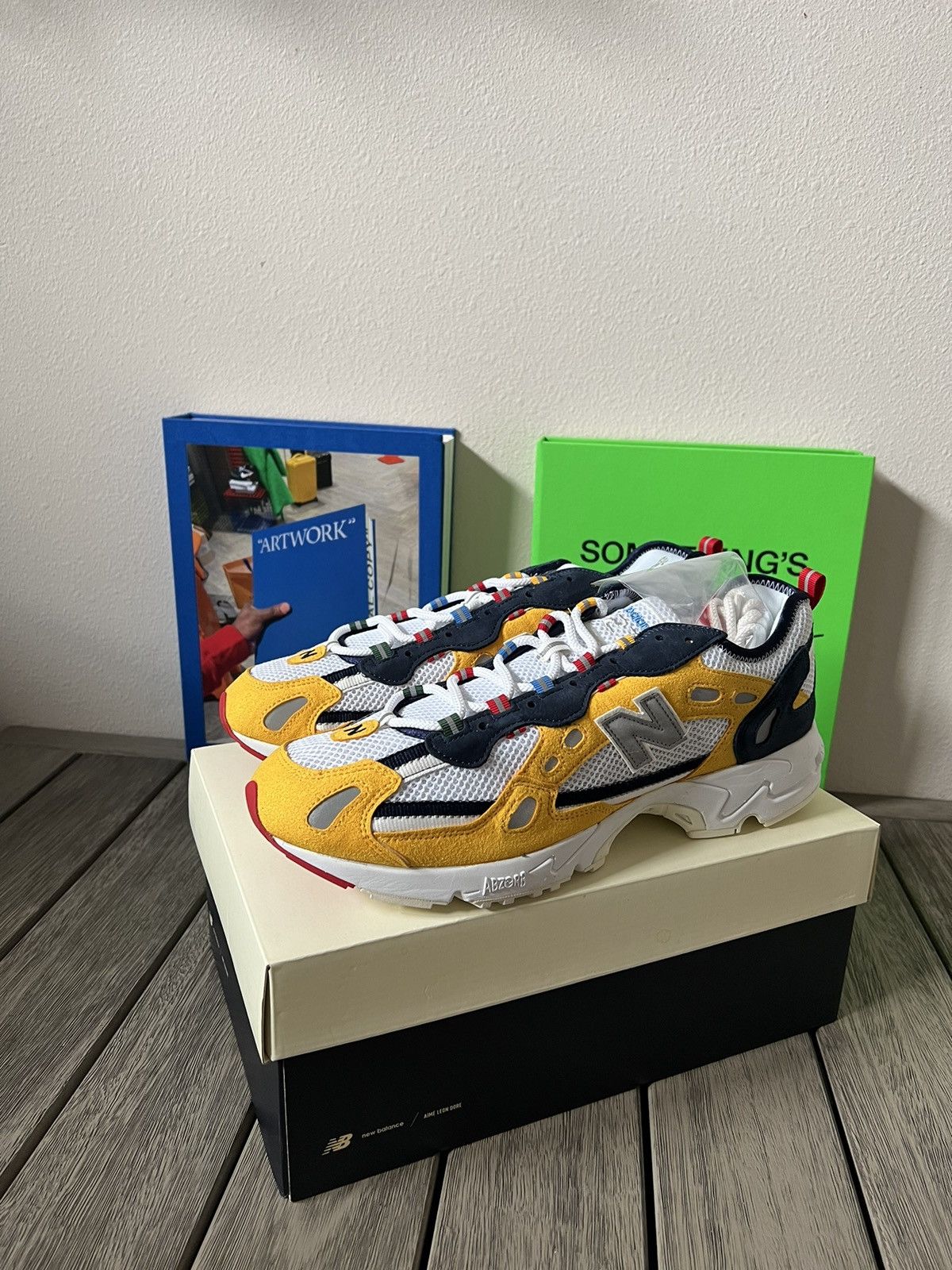 Aime Leon Dore × New Balance Aime Leon Dore x New Balance 827 Yellow Size US 13 / EU 46 - 1 Thumbnail