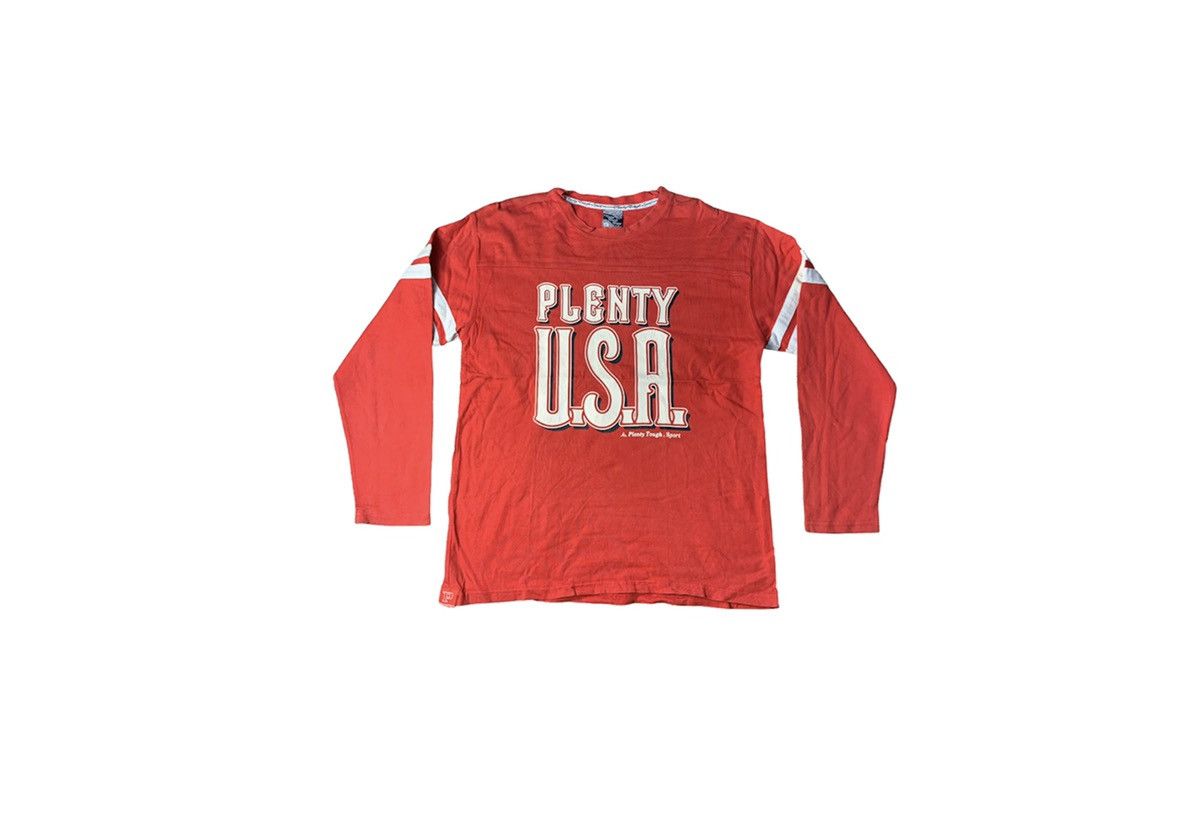 Japanese Brand Vintage Plenty Tough Sport USA Tee Long Sleeve Size US M / EU 48-50 / 2 - 1 Thumbnail