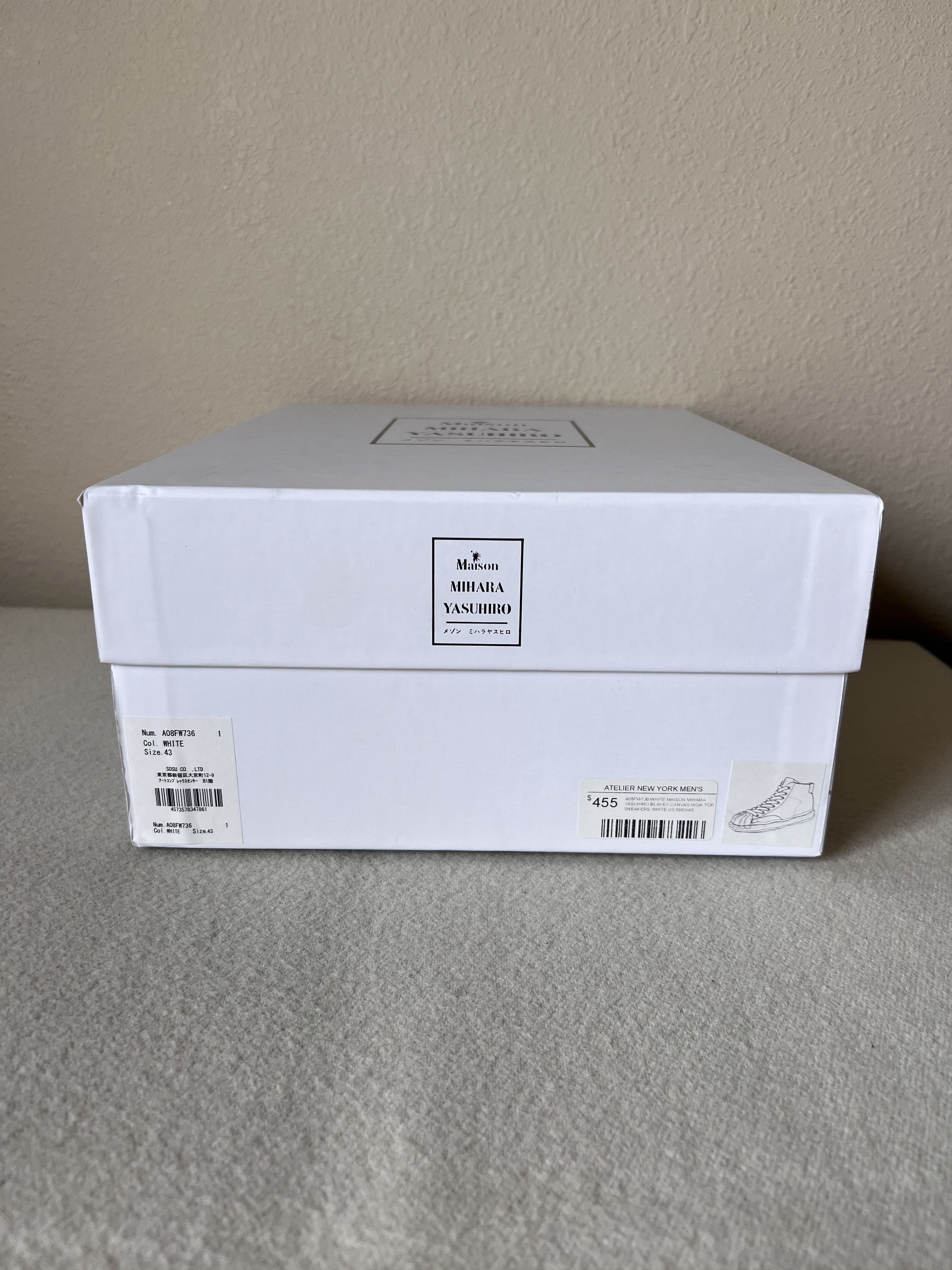 Maison MIHARA YASUHIRO Maison Mihara Yasuhiro OG Sole Blakey High in White Canvas Size US 10 / EU 43 - 7 Thumbnail