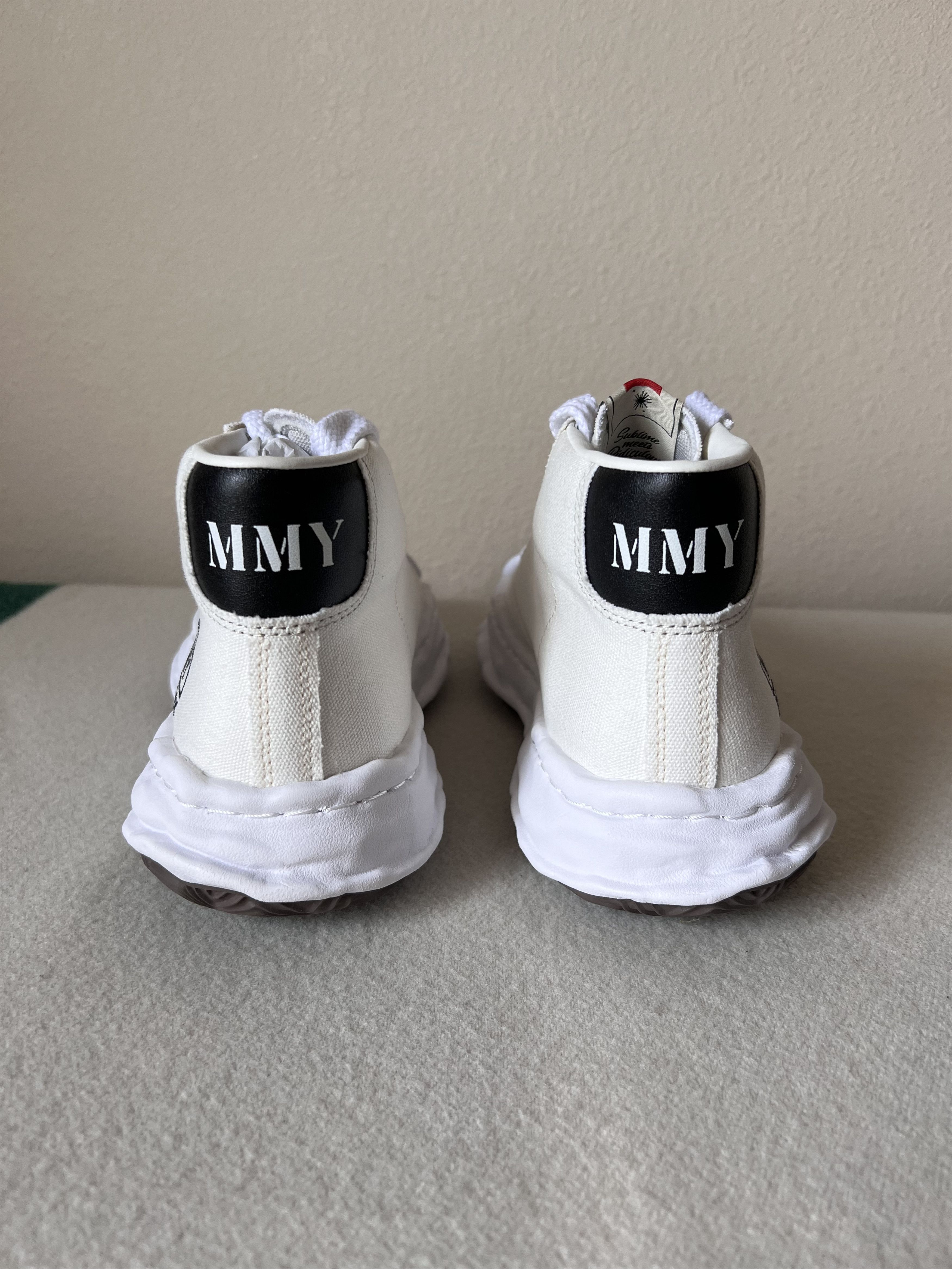 Maison MIHARA YASUHIRO Maison Mihara Yasuhiro OG Sole Blakey High in White Canvas Size US 10 / EU 43 - 5 Thumbnail