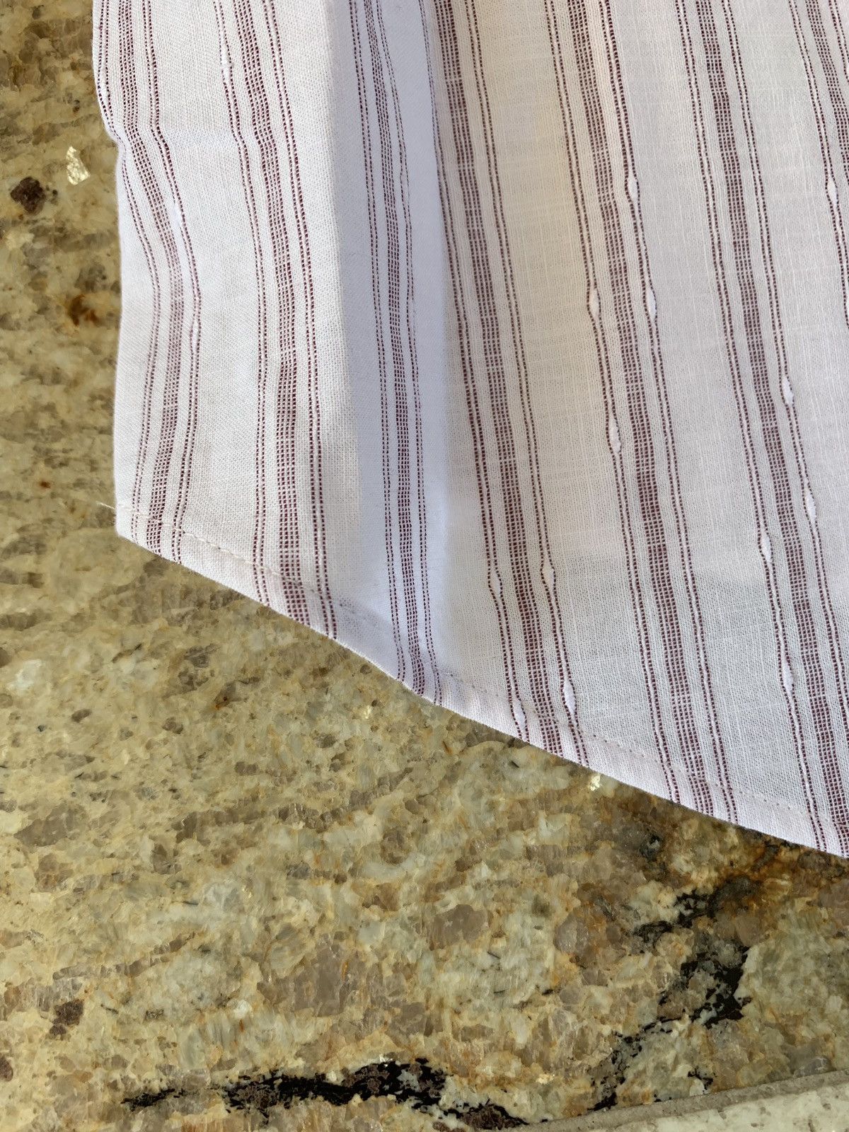Brunello Cucinelli Button Up in Light Wine With Embroidered Stitch Detail Size US XXL / EU 58 / 5 - 3 Thumbnail