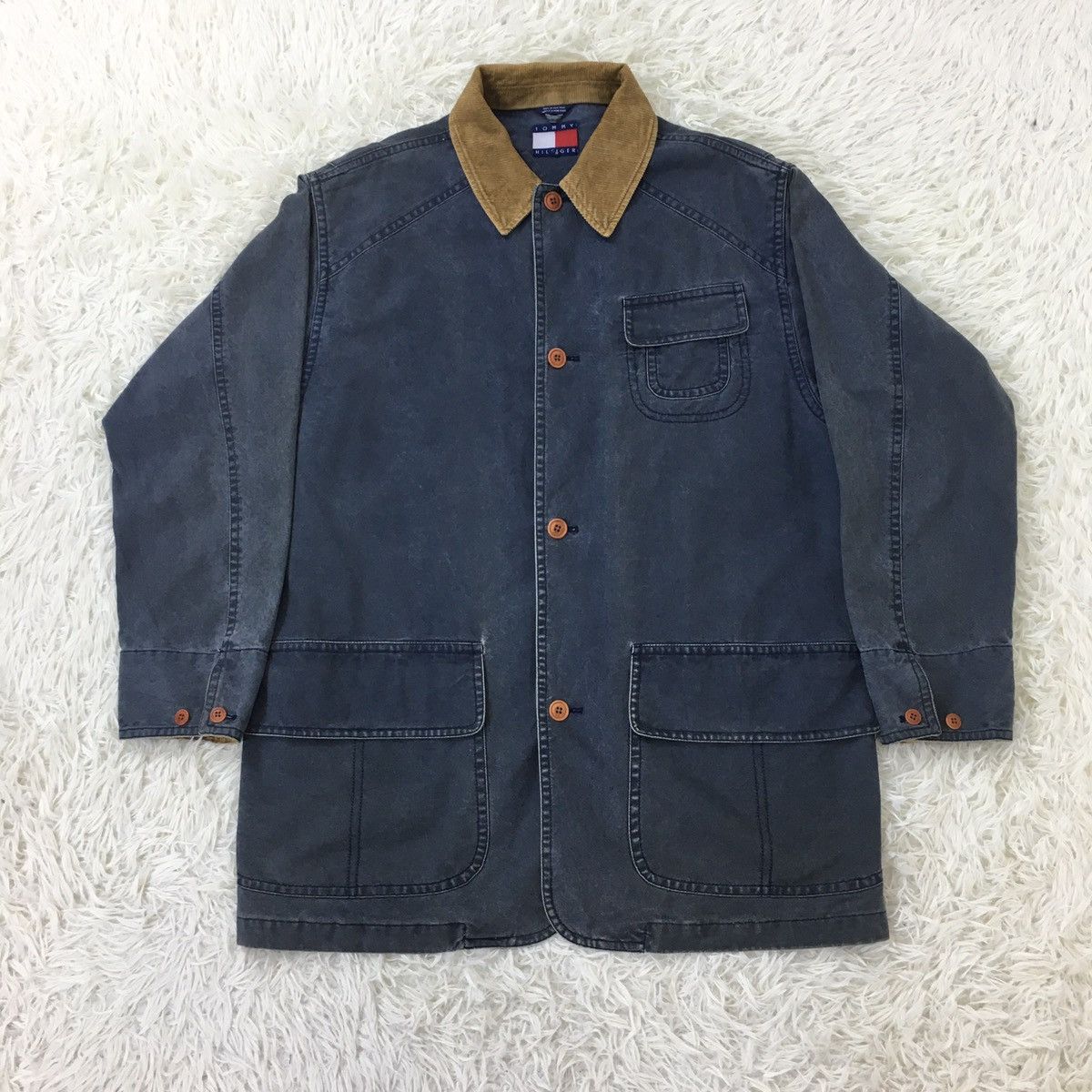 Tommy Hilfiger × Vintage Tommy Hilfiger Oversize Workers Size US L / EU 52-54 / 3 - 1 Thumbnail