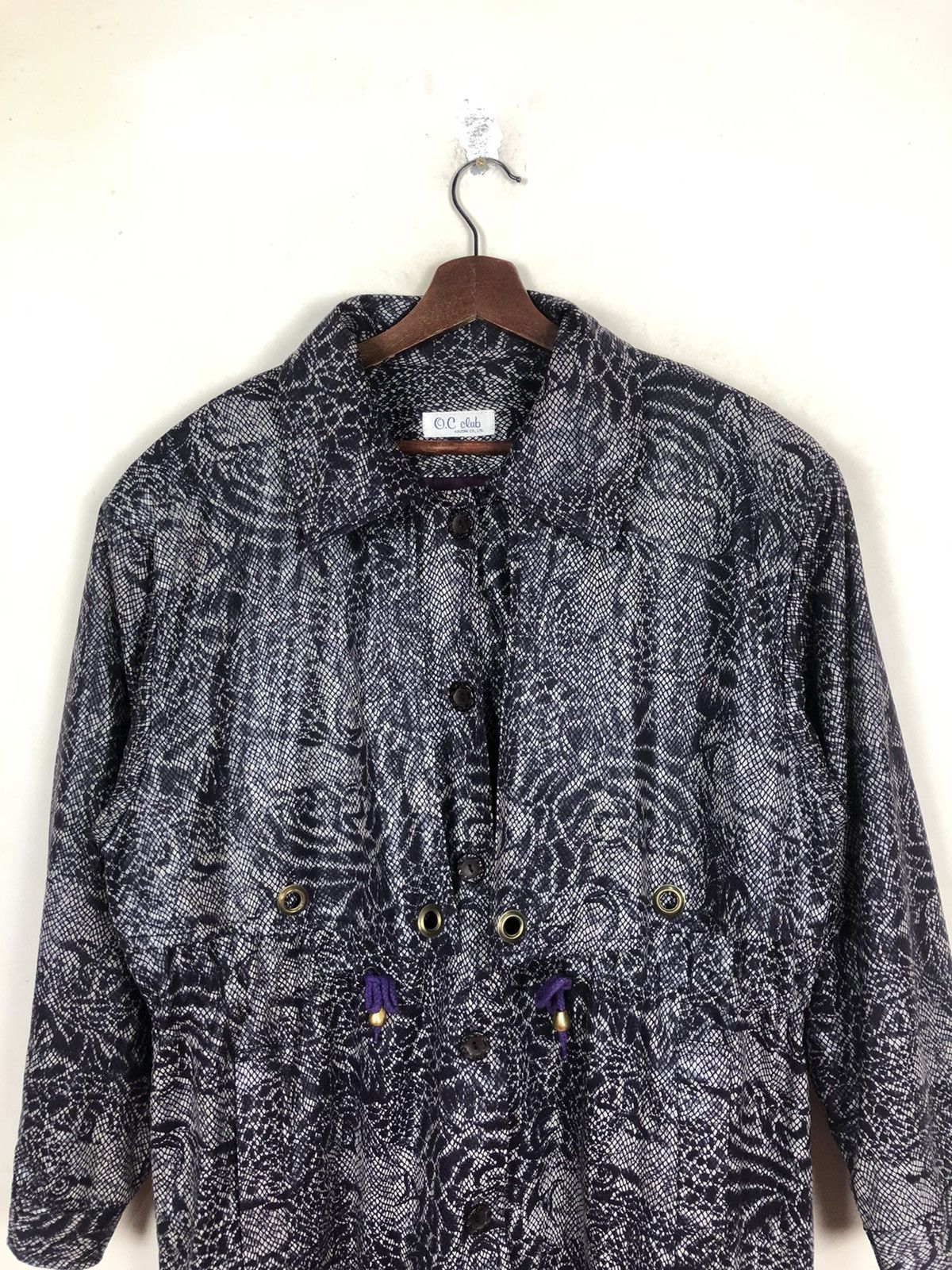 Japanese Brand × Vintage Vintage Koizumi Overprinted Leopard Long Jacket M-L Size US L / EU 52-54 / 3 - 3 Thumbnail