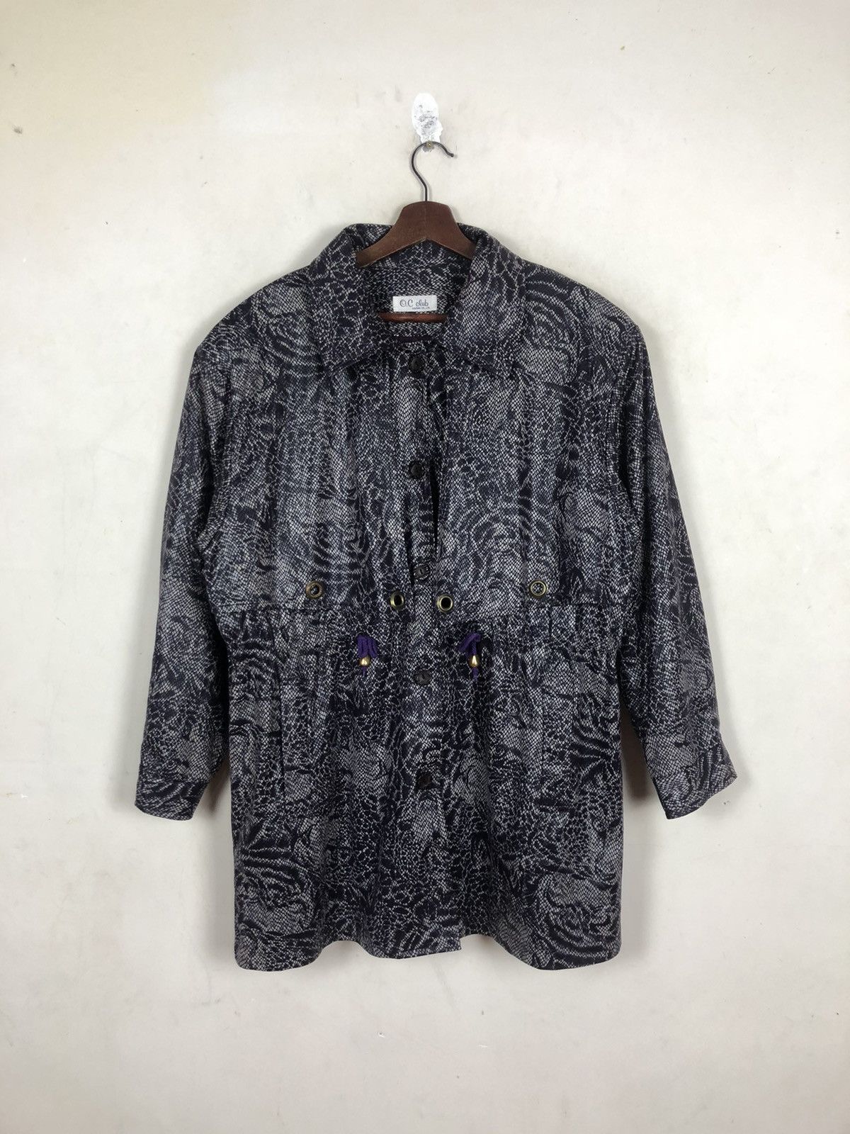 Japanese Brand × Vintage Vintage Koizumi Overprinted Leopard Long Jacket M-L Size US L / EU 52-54 / 3 - 2 Thumbnail