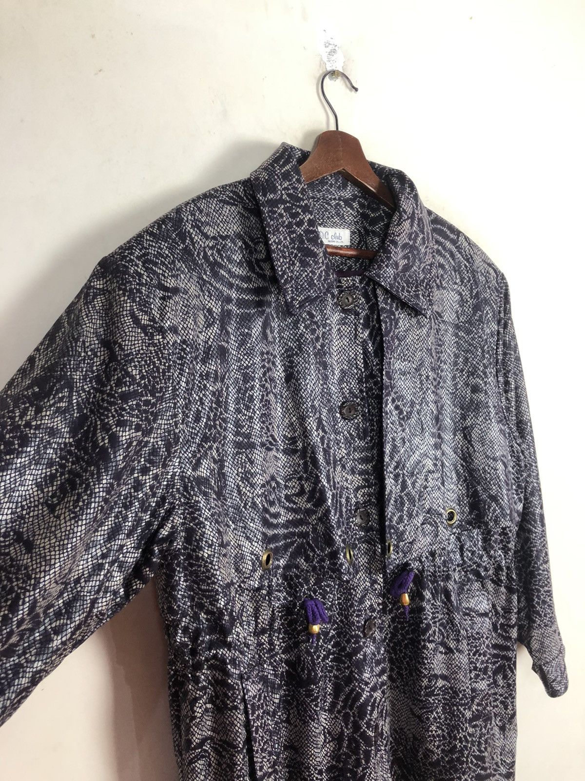 Japanese Brand × Vintage Vintage Koizumi Overprinted Leopard Long Jacket M-L Size US L / EU 52-54 / 3 - 4 Thumbnail