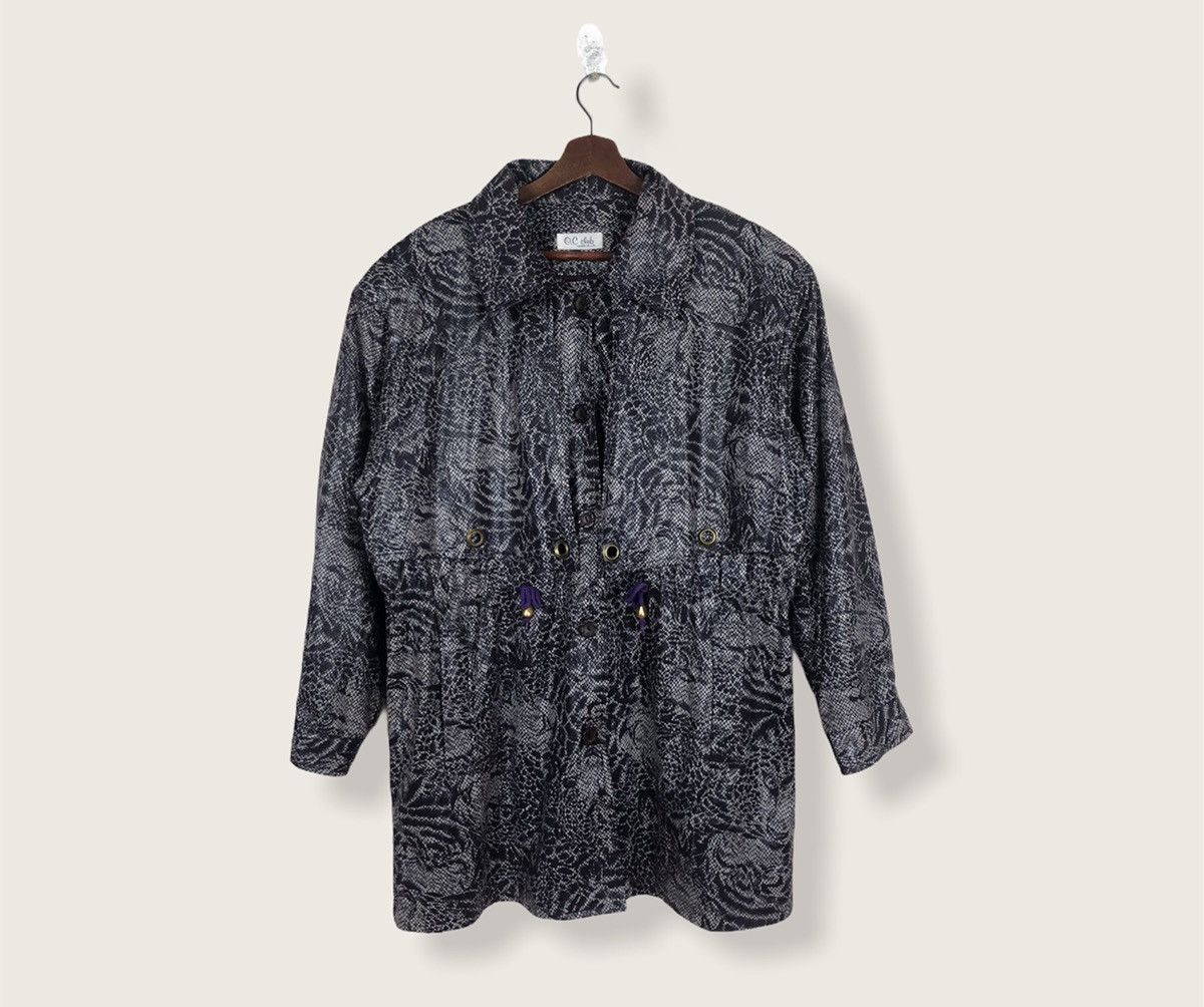 Japanese Brand × Vintage Vintage Koizumi Overprinted Leopard Long Jacket M-L Size US L / EU 52-54 / 3 - 1 Thumbnail