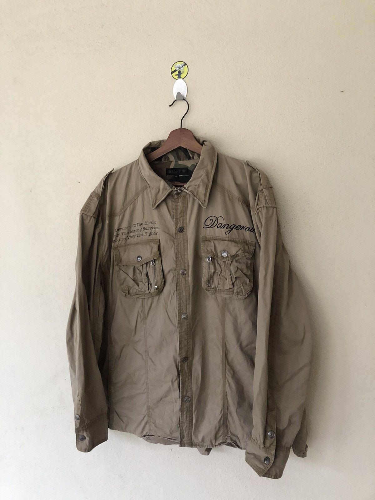 In The Attic × Japanese Brand In The Attic with The Lights Out Military Jacket Size US XXL / EU 58 / 5 - 2 Thumbnail