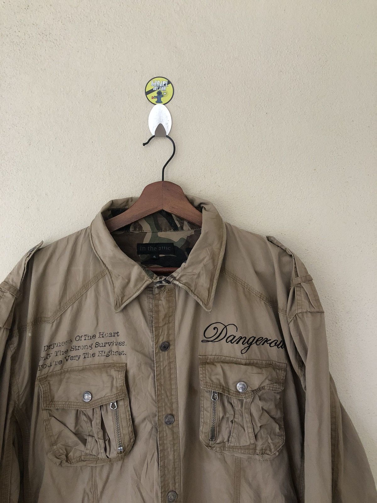 In The Attic × Japanese Brand In The Attic with The Lights Out Military Jacket Size US XXL / EU 58 / 5 - 5 Thumbnail