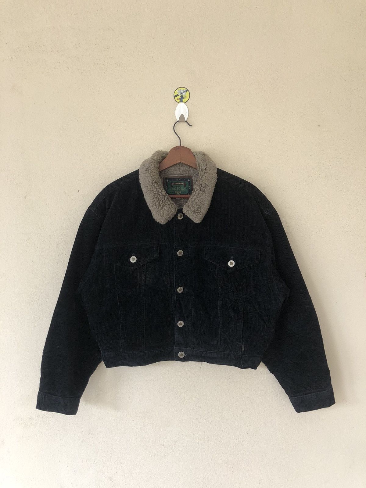 Big John Vintage Big John Corduroy Bomber Black Jacket Size US M / EU 48-50 / 2 - 1 Thumbnail