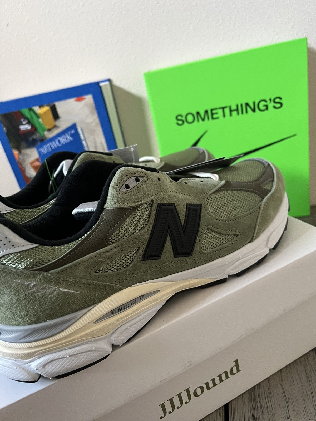 JJJJound × New Balance New Balance 990v3 JJJJOUND Olive Size US 13 / EU 46 - 7 Thumbnail