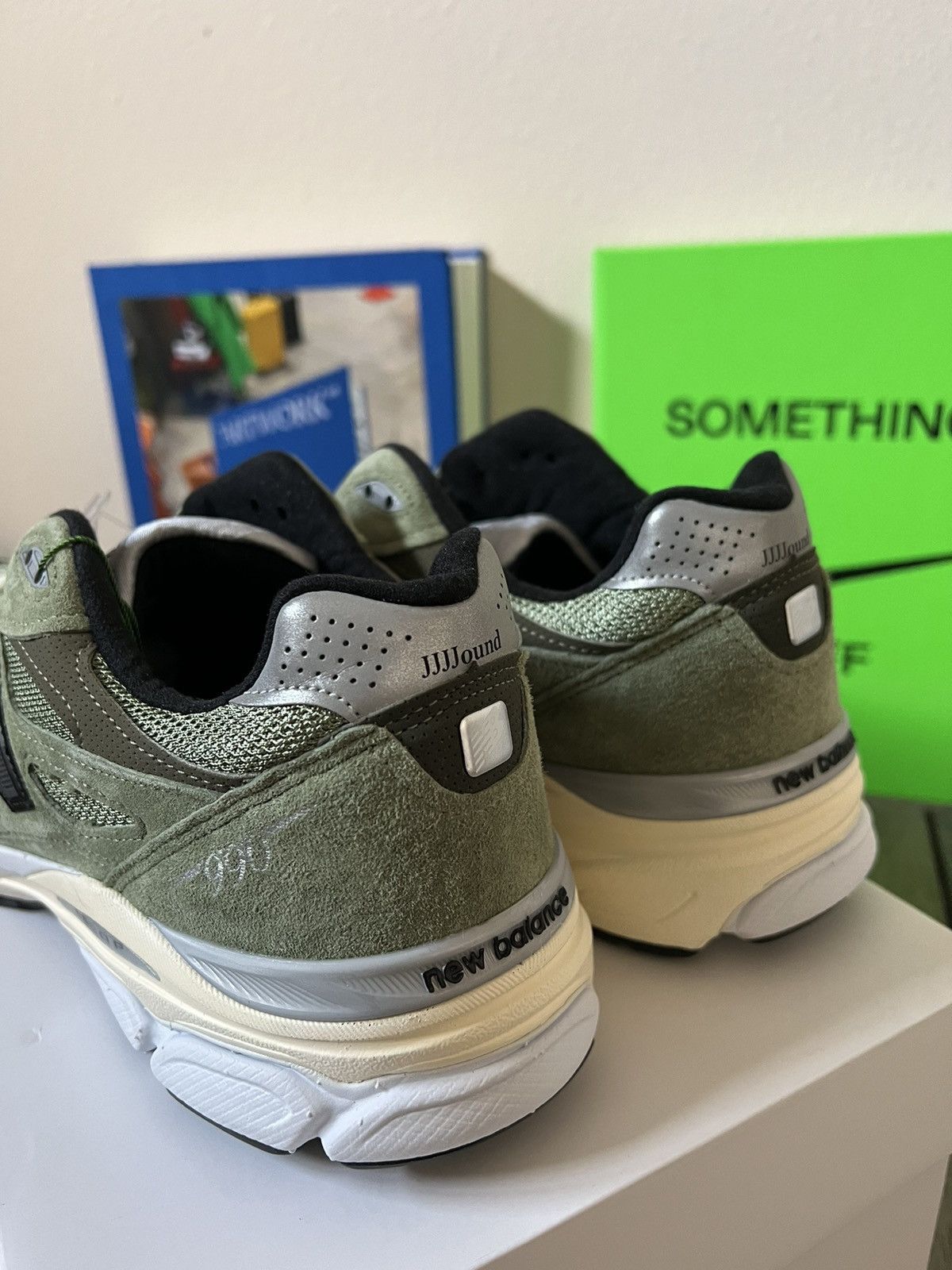 JJJJound × New Balance New Balance 990v3 JJJJOUND Olive Size US 13 / EU 46 - 5 Thumbnail