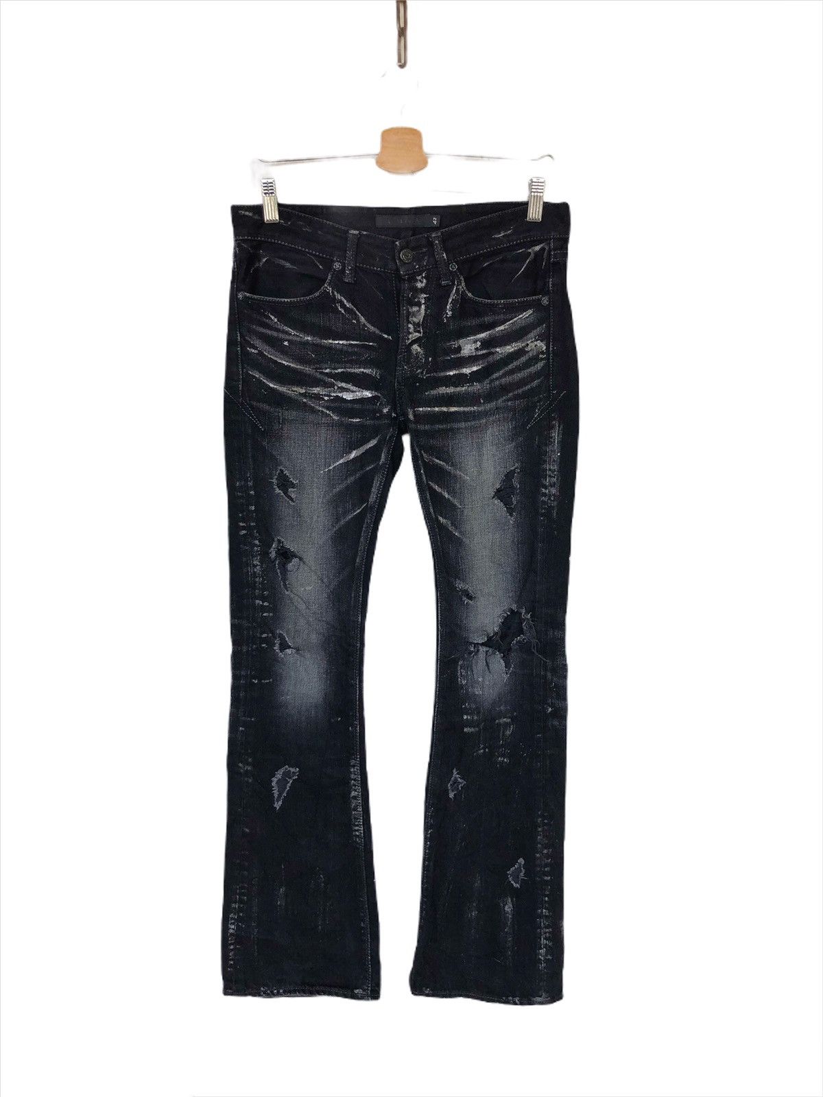 パンツ Fuga crush flare denim pants y2k emo パンツ Fuga crush flare denim pants y2k emo パンツ Fuga