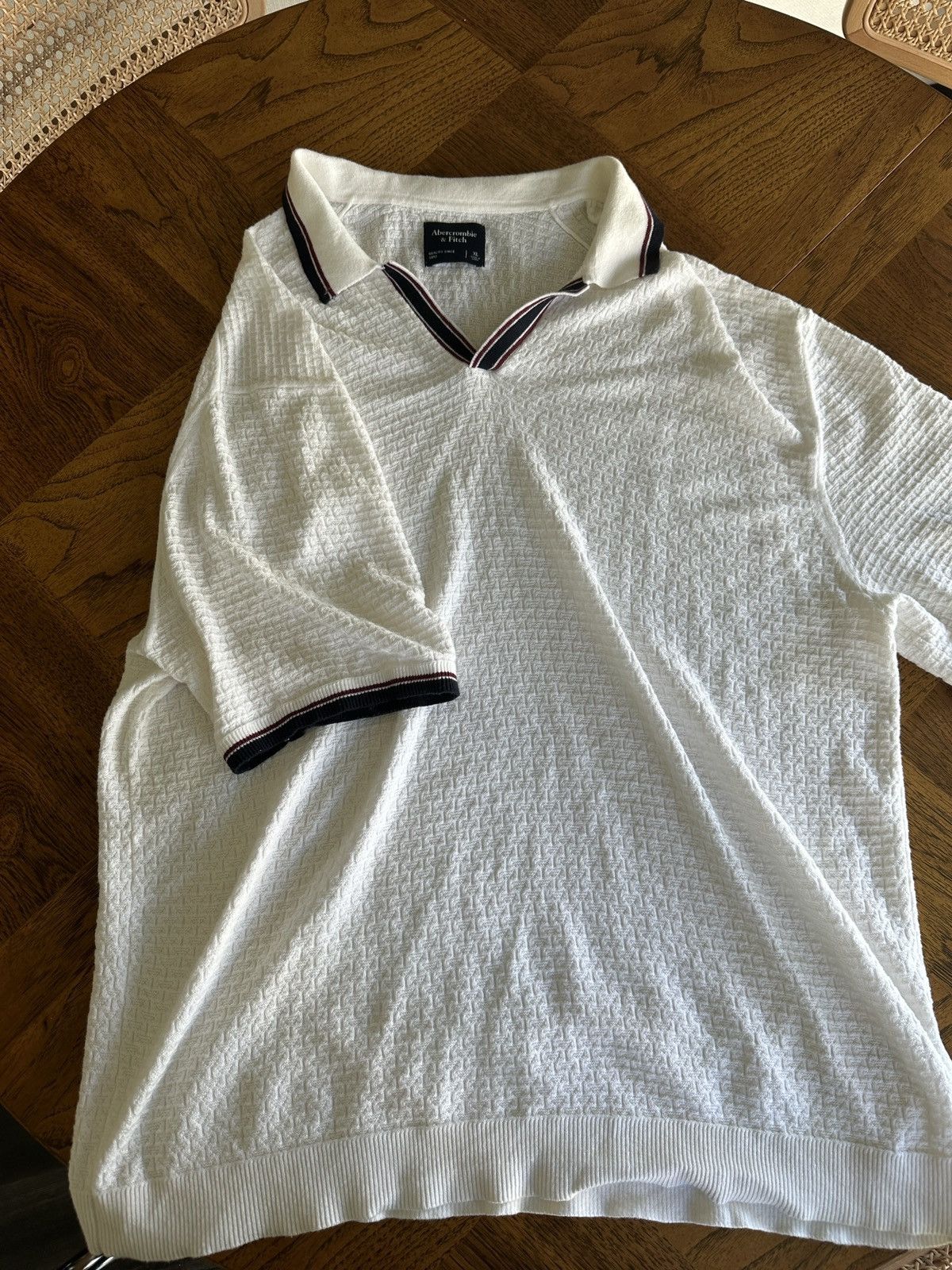 Abercrombie & Fitch OLD MONEY KNIT POLO Size US XL / EU 56 / 4 - 2 Thumbnail
