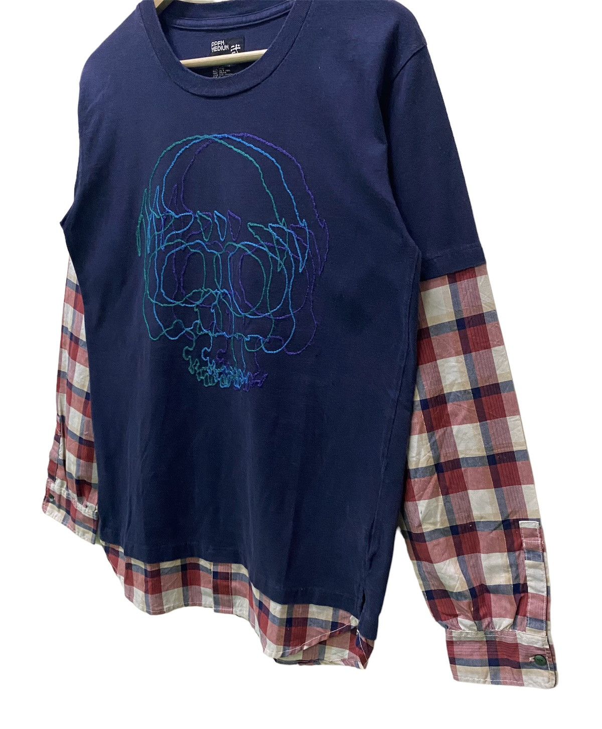Japanese Brand RARE🔥 PPFM SKULL PRINTED MAD PUNKS DESIGNED LONGSLEEVE TEE Size US M / EU 48-50 / 2 - 3 Thumbnail