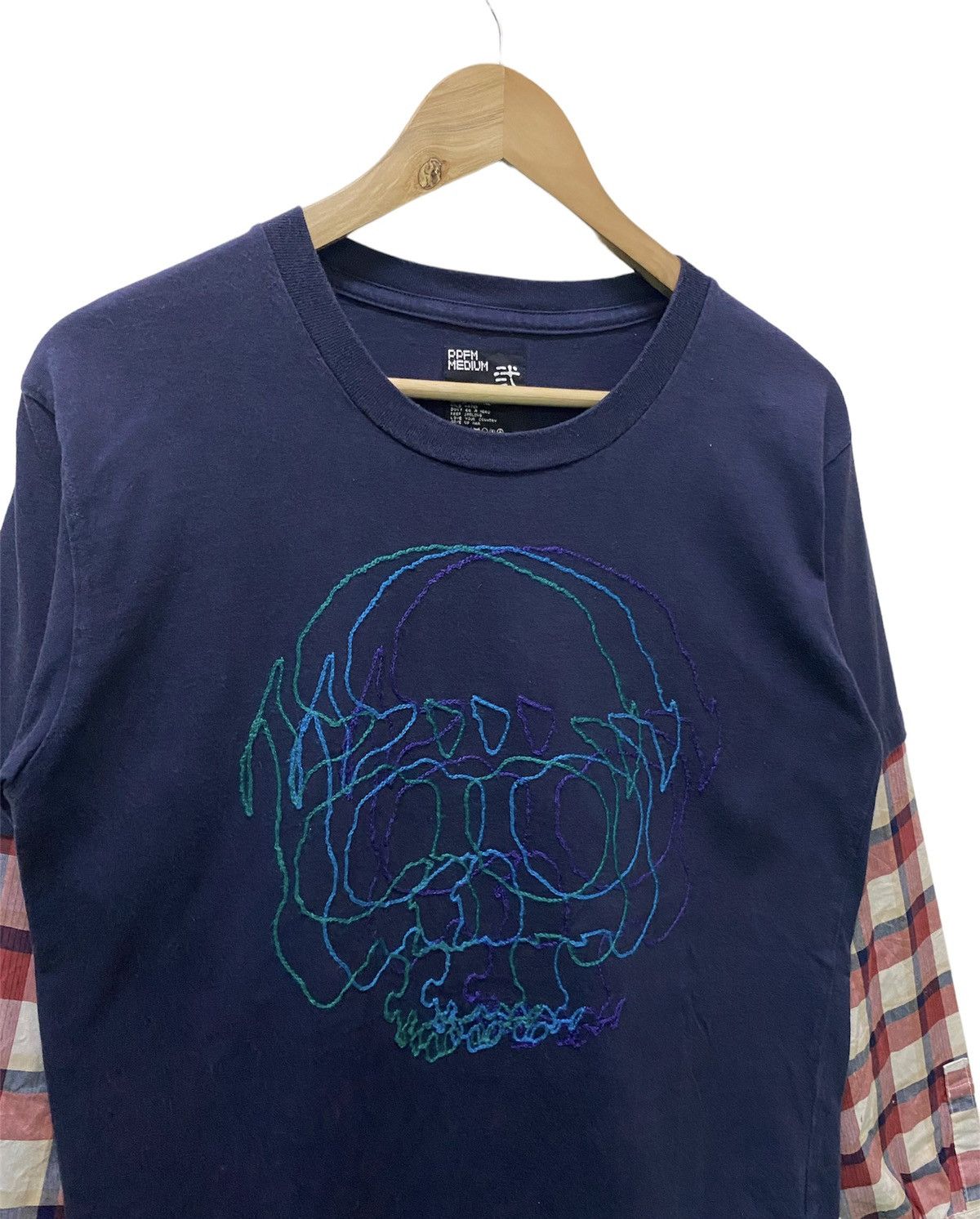 Japanese Brand RARE🔥 PPFM SKULL PRINTED MAD PUNKS DESIGNED LONGSLEEVE TEE Size US M / EU 48-50 / 2 - 2 Thumbnail