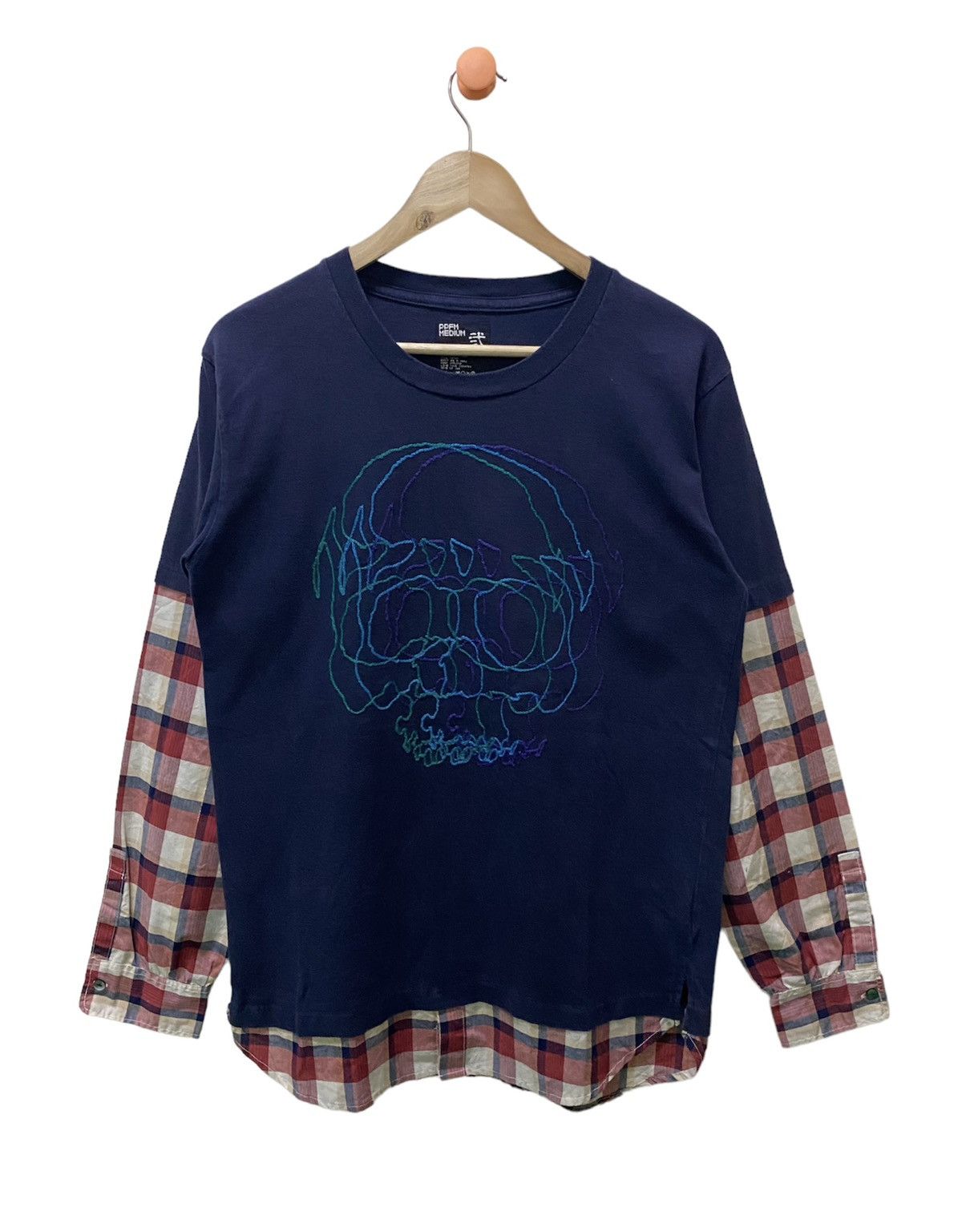 トップス PPFM 00s skull full design long sleeves Japanese Brand × PPFM Long Sleeve PPFM SKULLS FULLPRINT