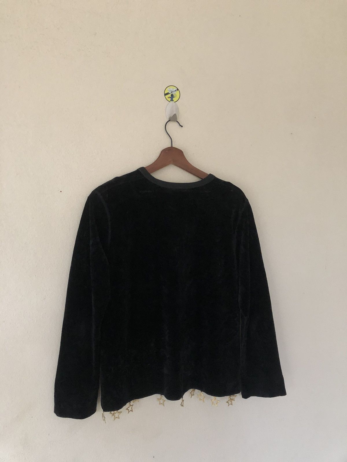 Sonia Rykiel × Velvet × Vintage Sonia Rykiel Golden Star Velvet Sweatshirt Size M / US 6-8 / IT 42-44 - 4 Thumbnail