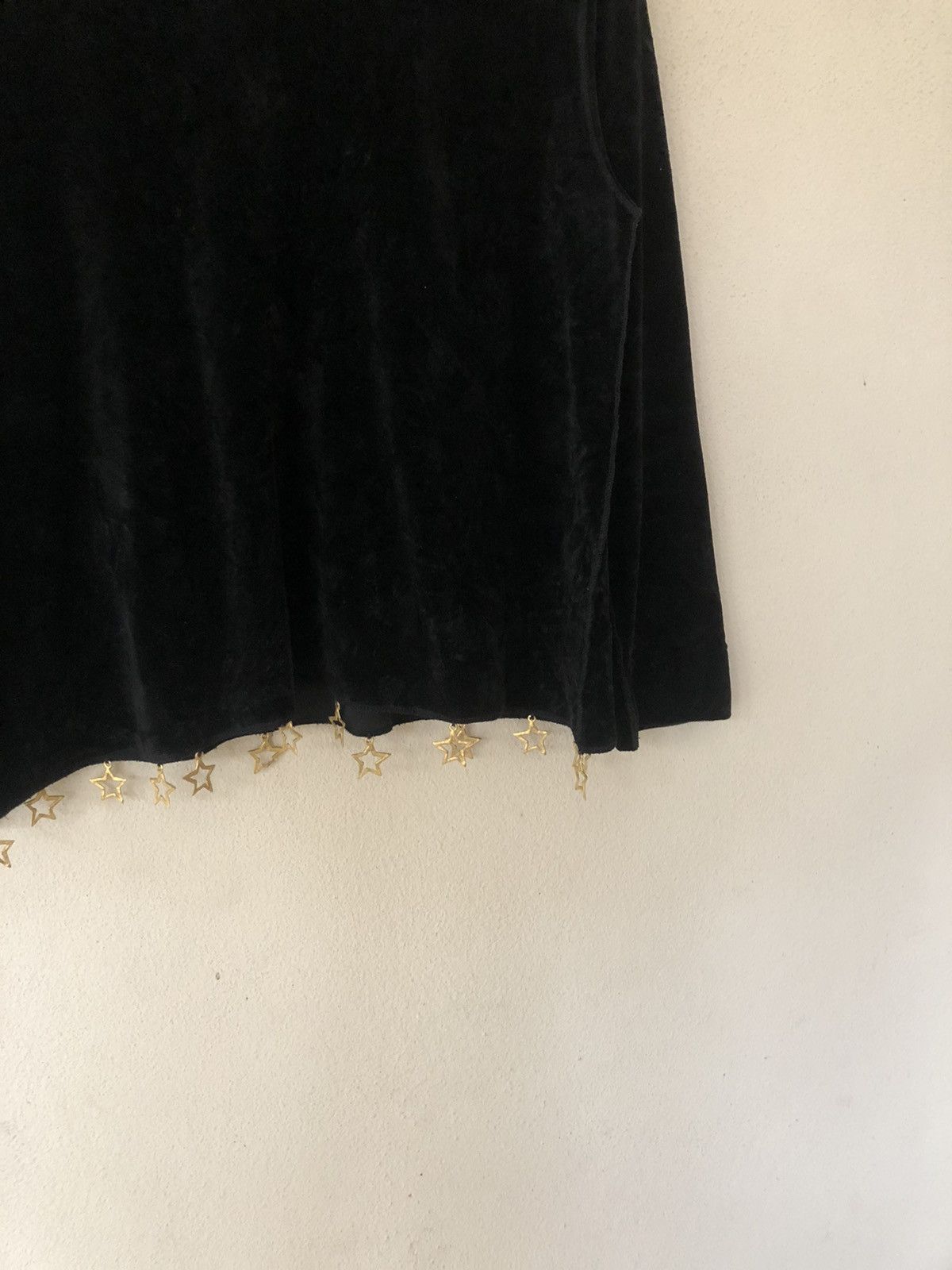 Sonia Rykiel × Velvet × Vintage Sonia Rykiel Golden Star Velvet Sweatshirt Size M / US 6-8 / IT 42-44 - 6 Thumbnail
