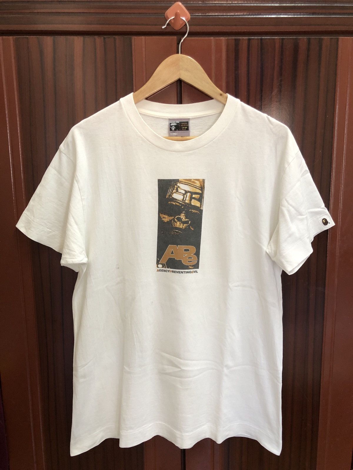 Bape OG Vintage 2005 A Bathing Ape Agency Preventing Evil Tshirts Size US L / EU 52-54 / 3 - 1 Thumbnail