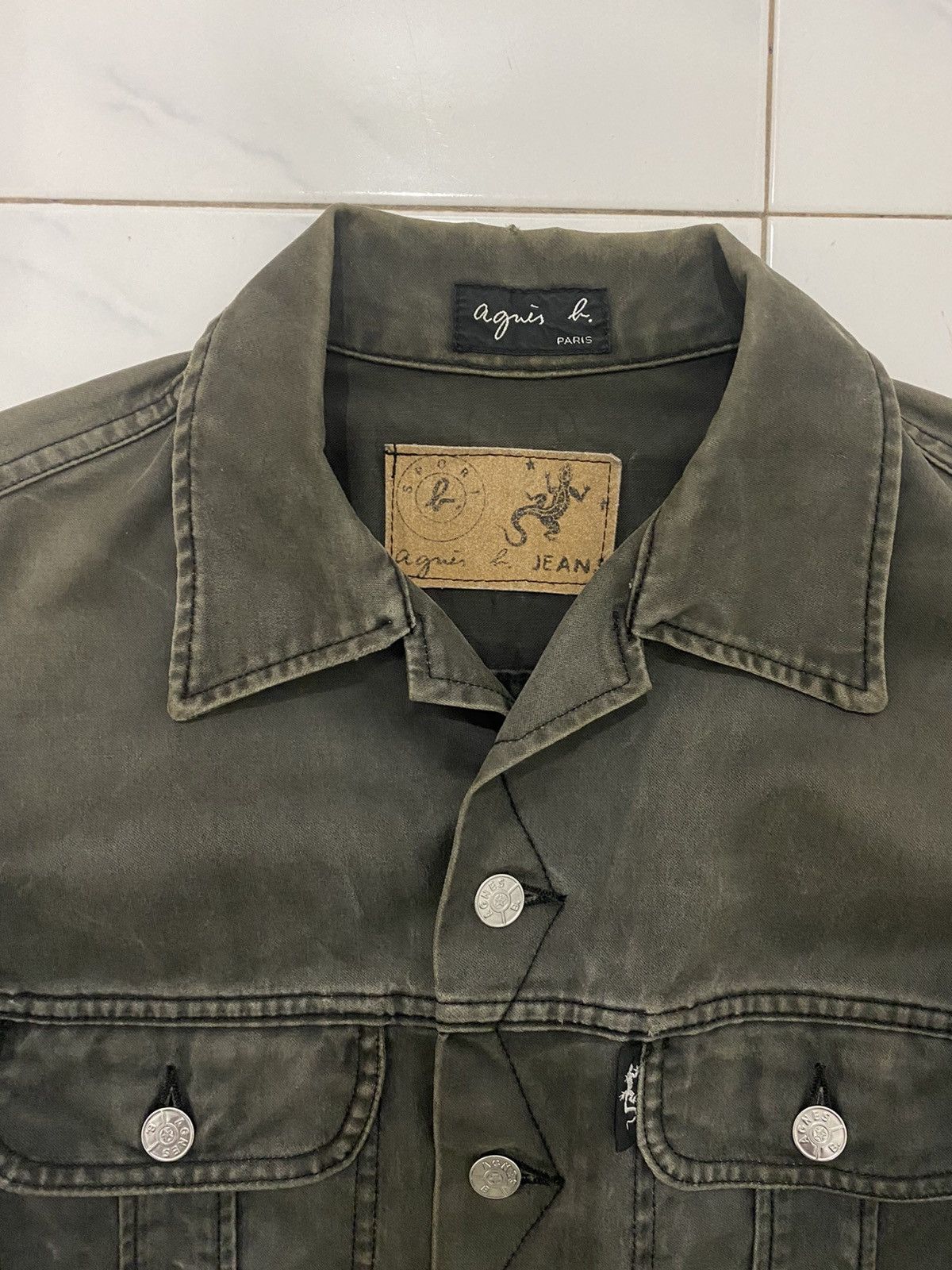 Vintage VTG Distress Agnes B Faded Casual Jacket Size US M / EU 48-50 / 2 - 6 Thumbnail