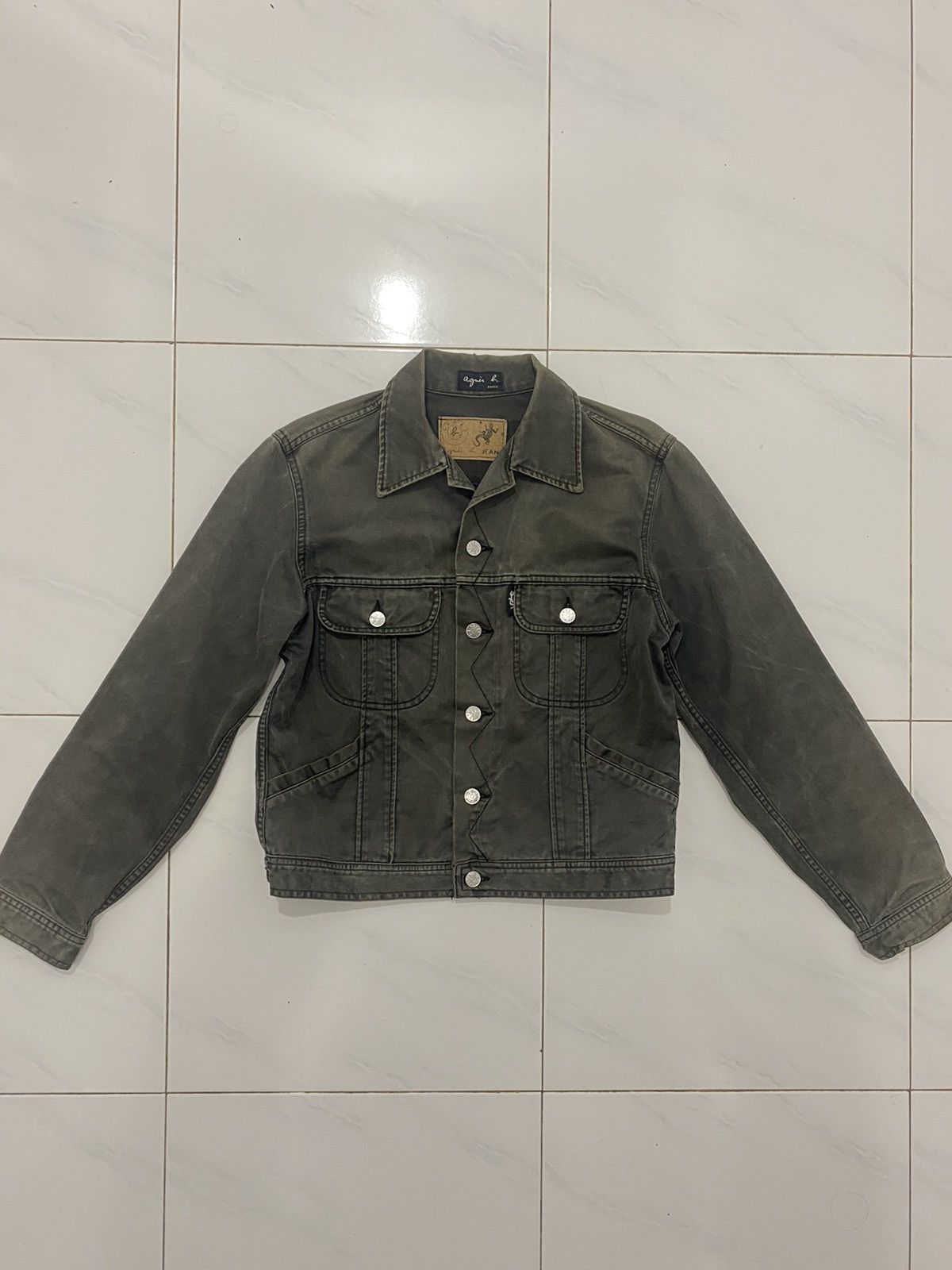 Vintage VTG Distress Agnes B Faded Casual Jacket Size US M / EU 48-50 / 2 - 3 Thumbnail