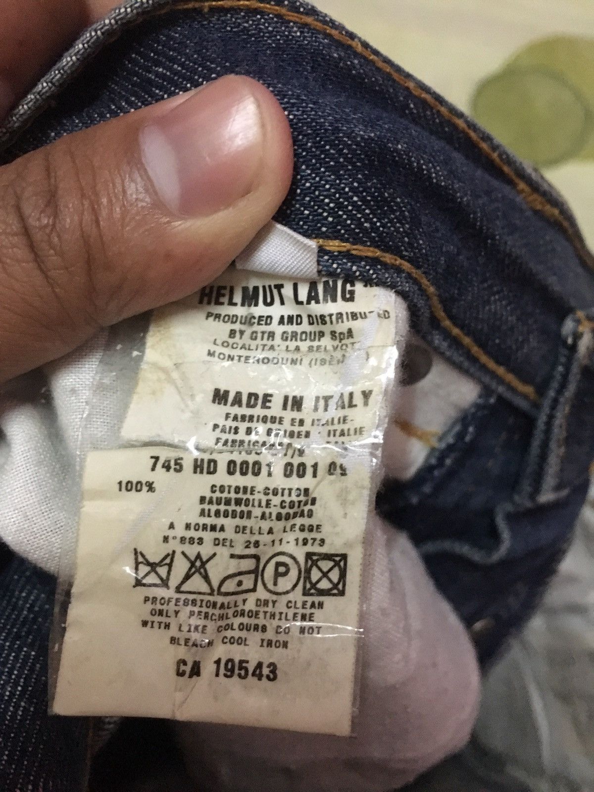 Helmut Lang 🔥OFFER ACCEPTED🔥Vtg Helmut Lang Patchwork style Size US 29 - 3 Thumbnail