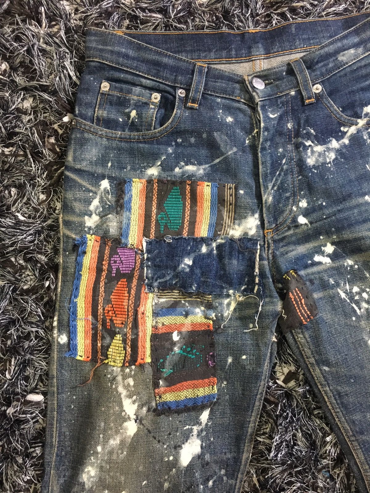 Helmut Lang 🔥OFFER ACCEPTED🔥Vtg Helmut Lang Patchwork style Size US 29 - 5 Thumbnail