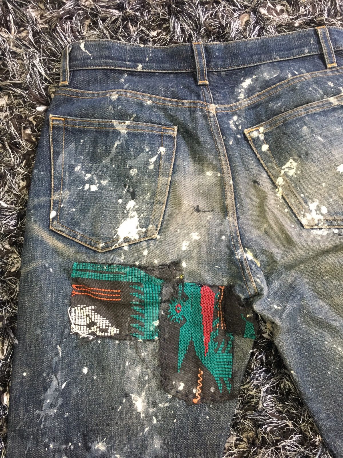 Helmut Lang 🔥OFFER ACCEPTED🔥Vtg Helmut Lang Patchwork style Size US 29 - 13 Thumbnail