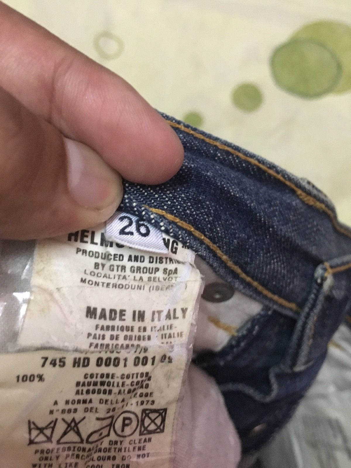 Helmut Lang 🔥OFFER ACCEPTED🔥Vtg Helmut Lang Patchwork style Size US 29 - 4 Thumbnail