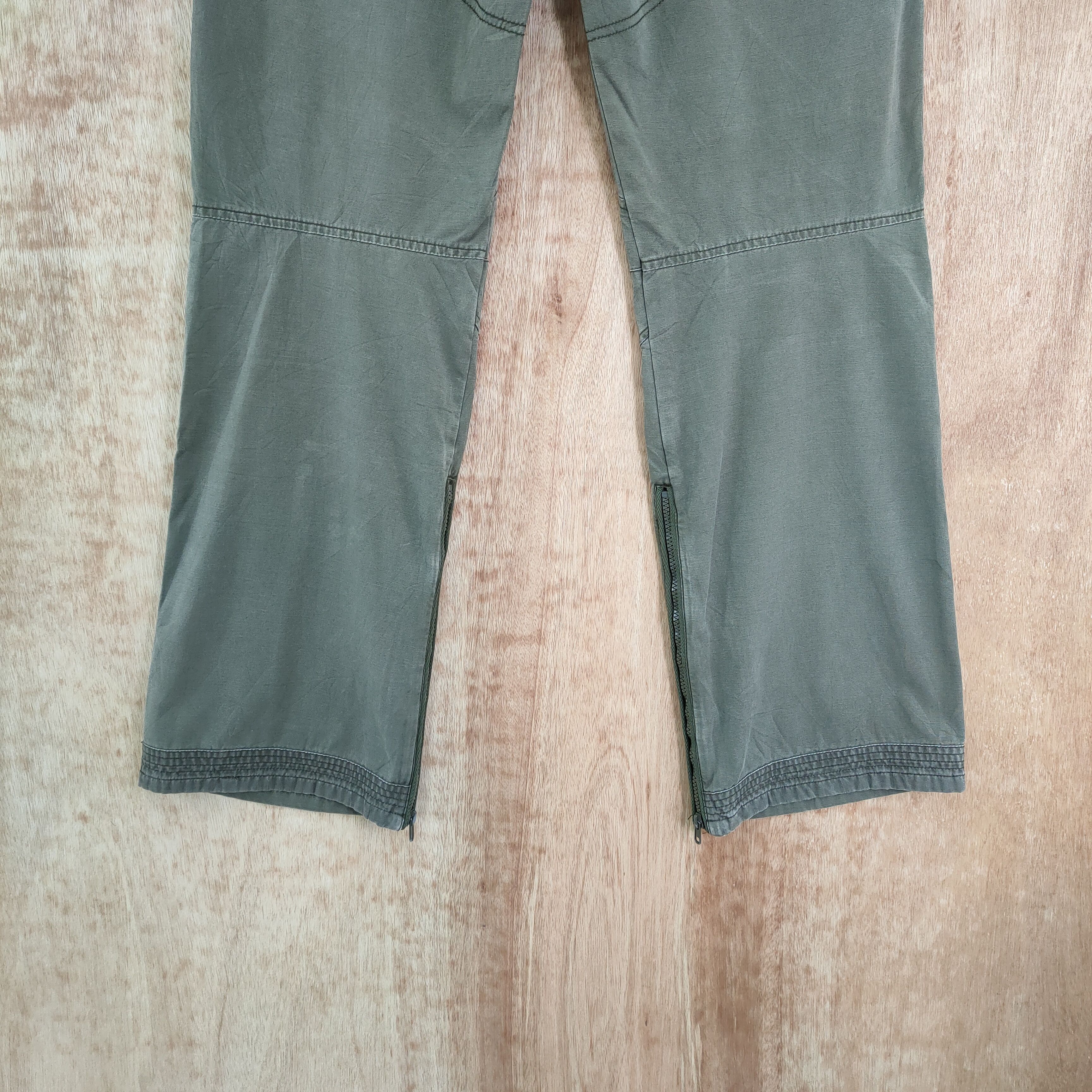 Japanese Brand VINTAGE FLY FLARE CARGO PANTS / DOUBLE KNEE Size US 32 / EU 48 - 7 Thumbnail