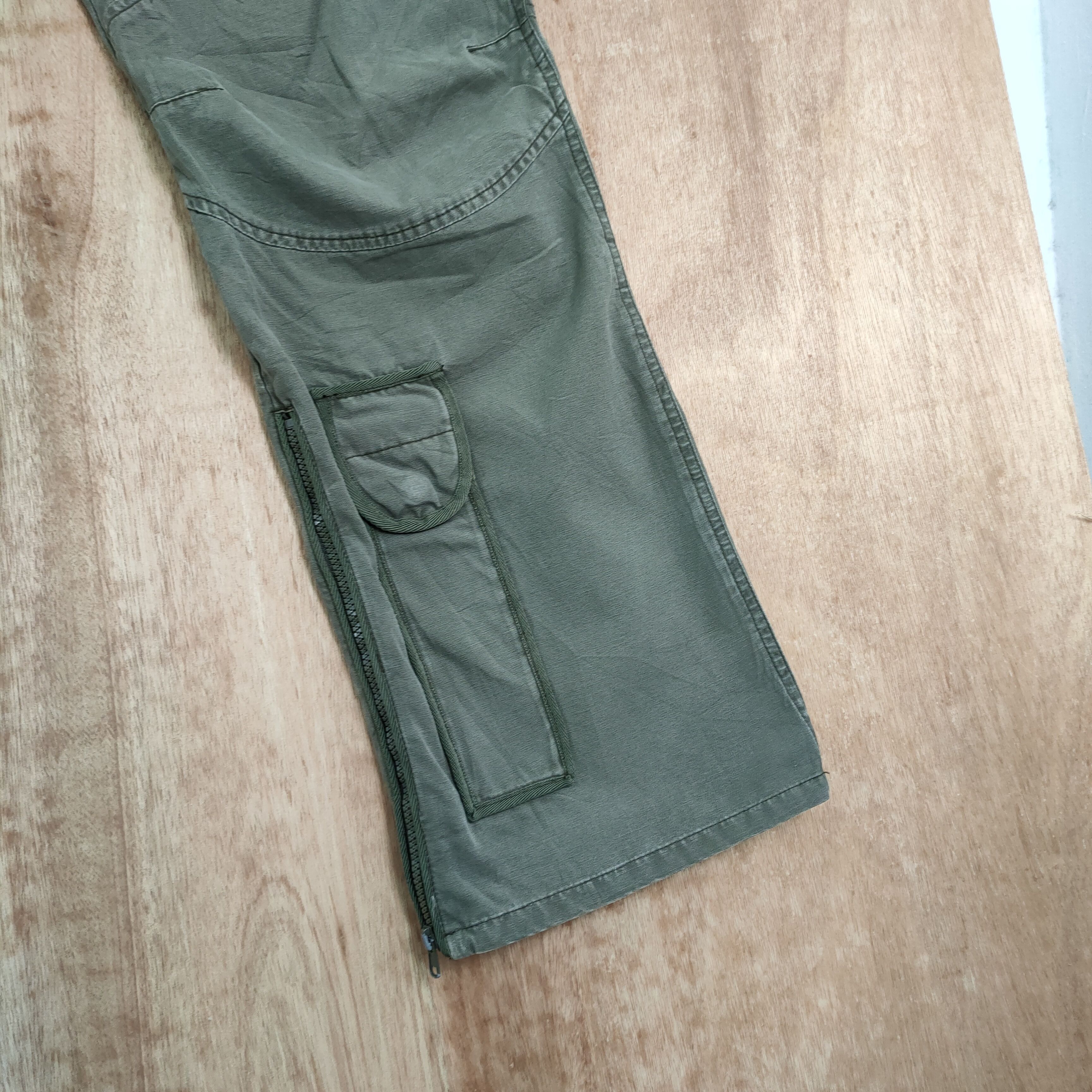 Japanese Brand VINTAGE FLY FLARE CARGO PANTS / DOUBLE KNEE Size US 32 / EU 48 - 9 Thumbnail