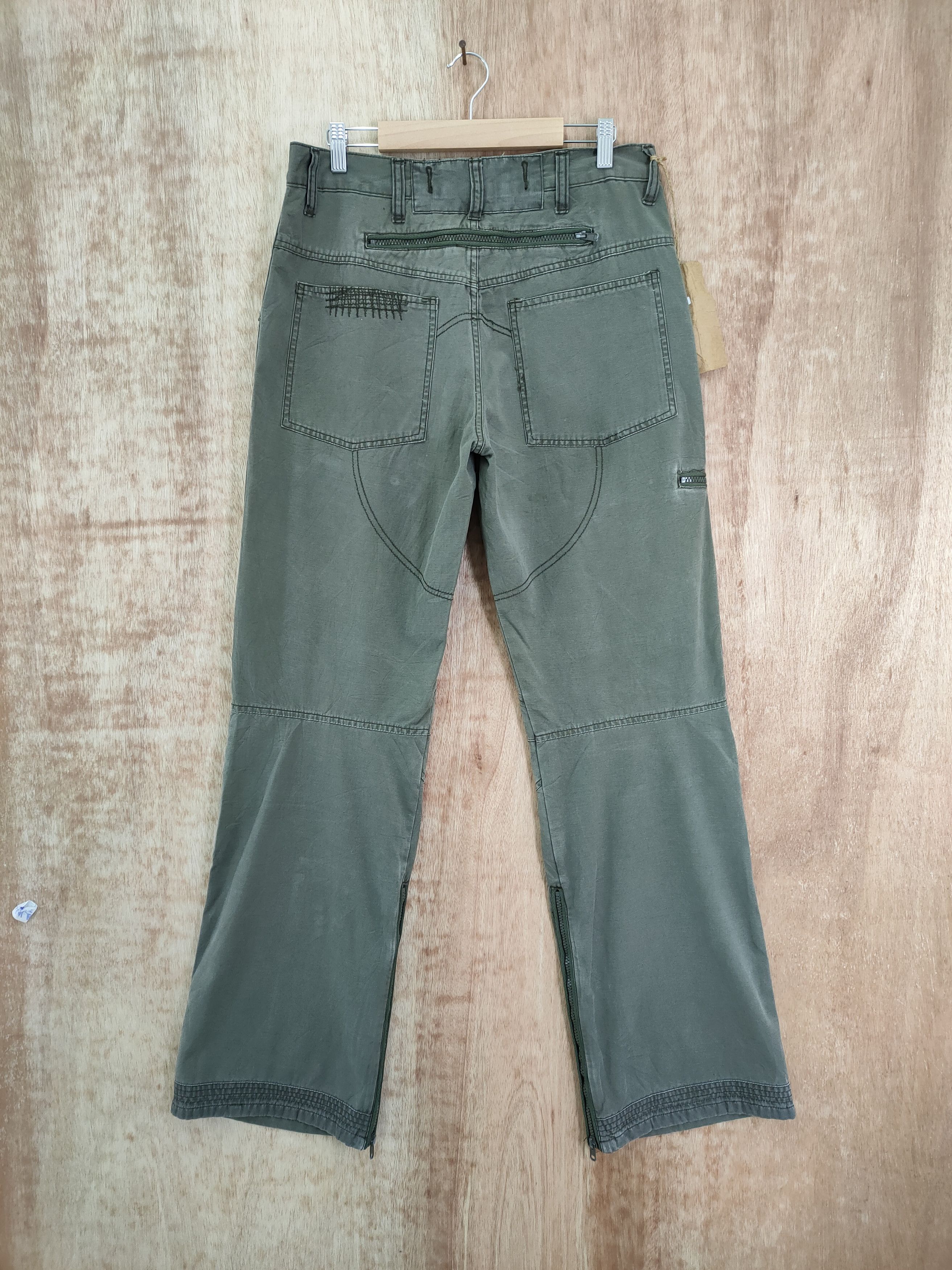 Japanese Brand VINTAGE FLY FLARE CARGO PANTS / DOUBLE KNEE Size US 32 / EU 48 - 5 Thumbnail