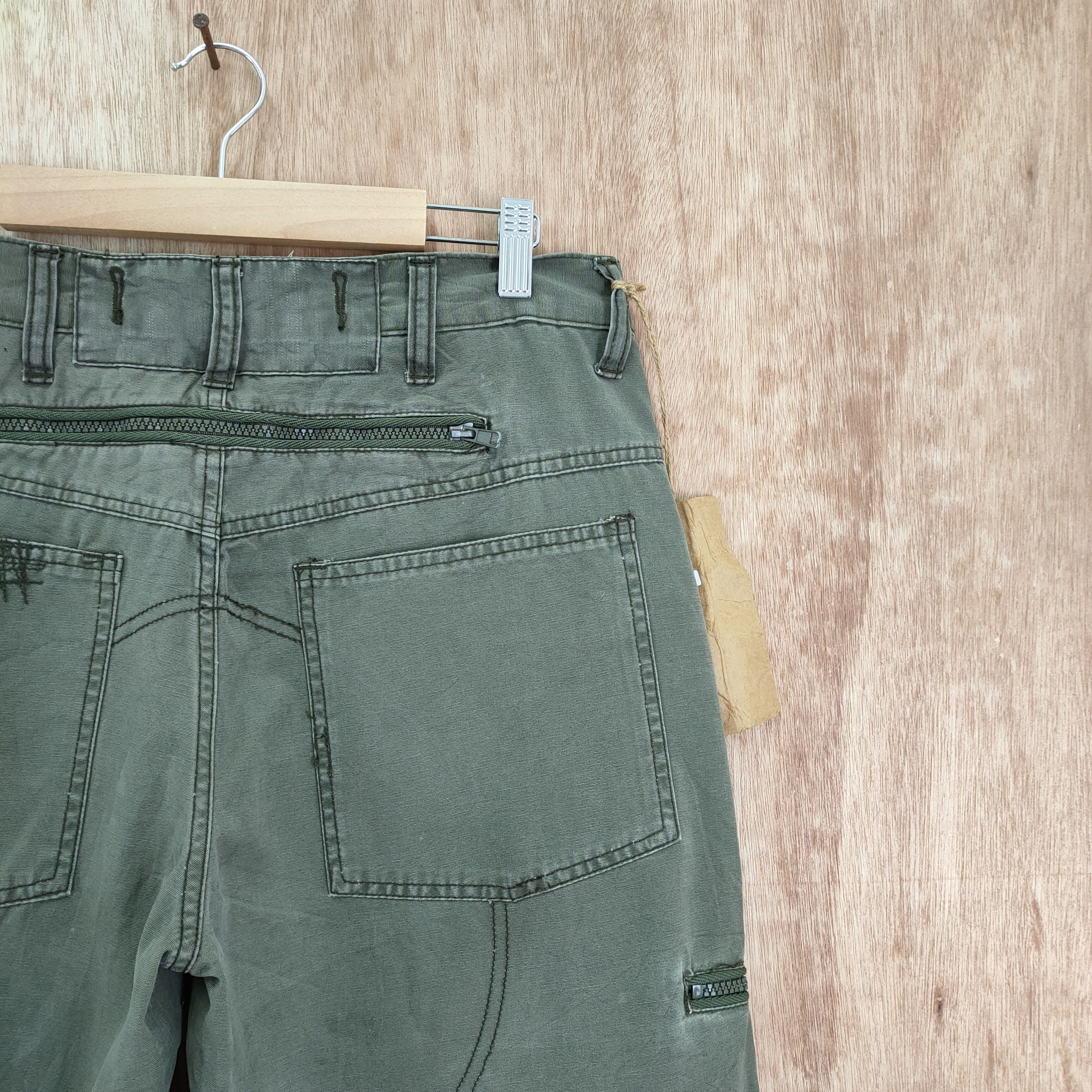 Japanese Brand VINTAGE FLY FLARE CARGO PANTS / DOUBLE KNEE Size US 32 / EU 48 - 15 Thumbnail