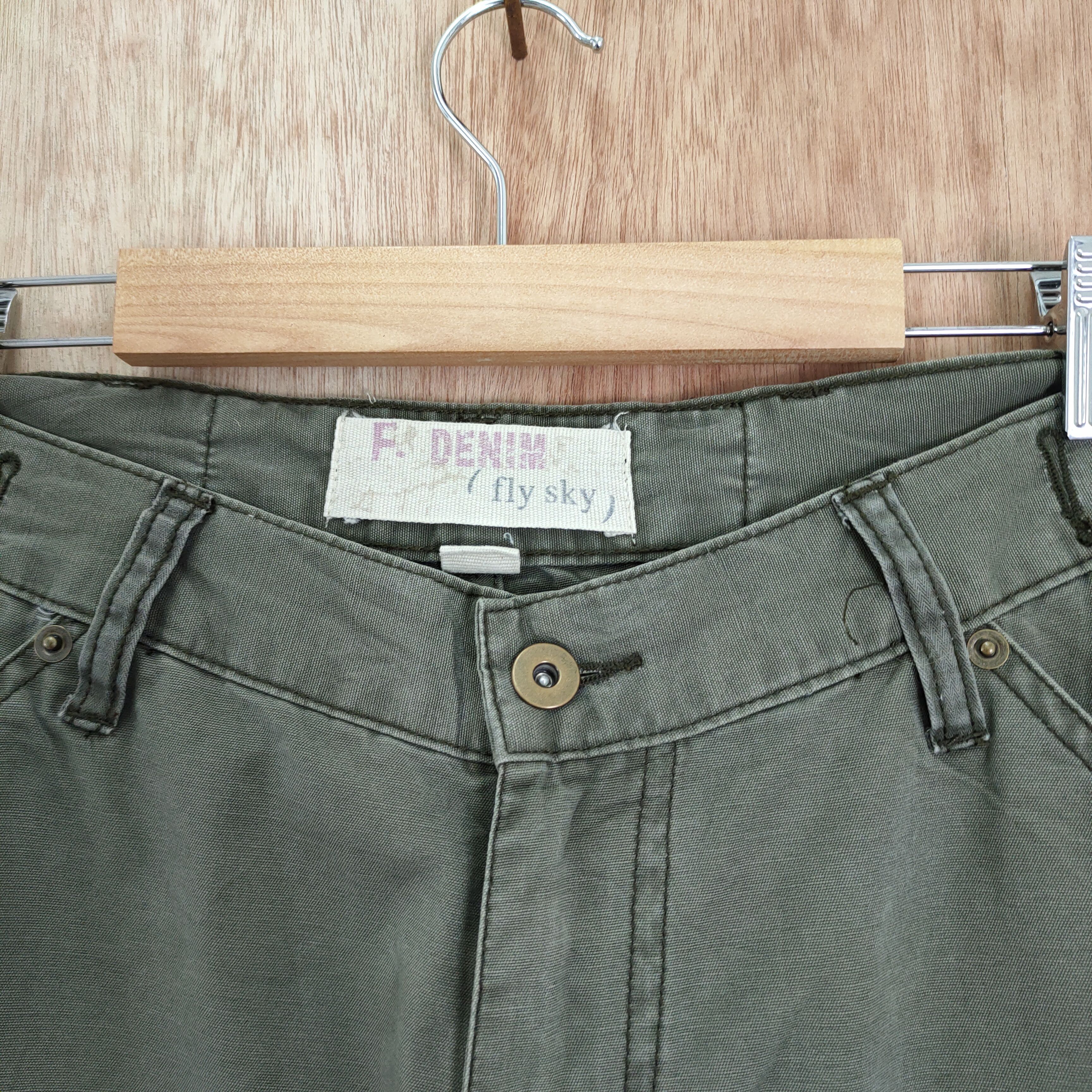 Japanese Brand VINTAGE FLY FLARE CARGO PANTS / DOUBLE KNEE Size US 32 / EU 48 - 8 Thumbnail
