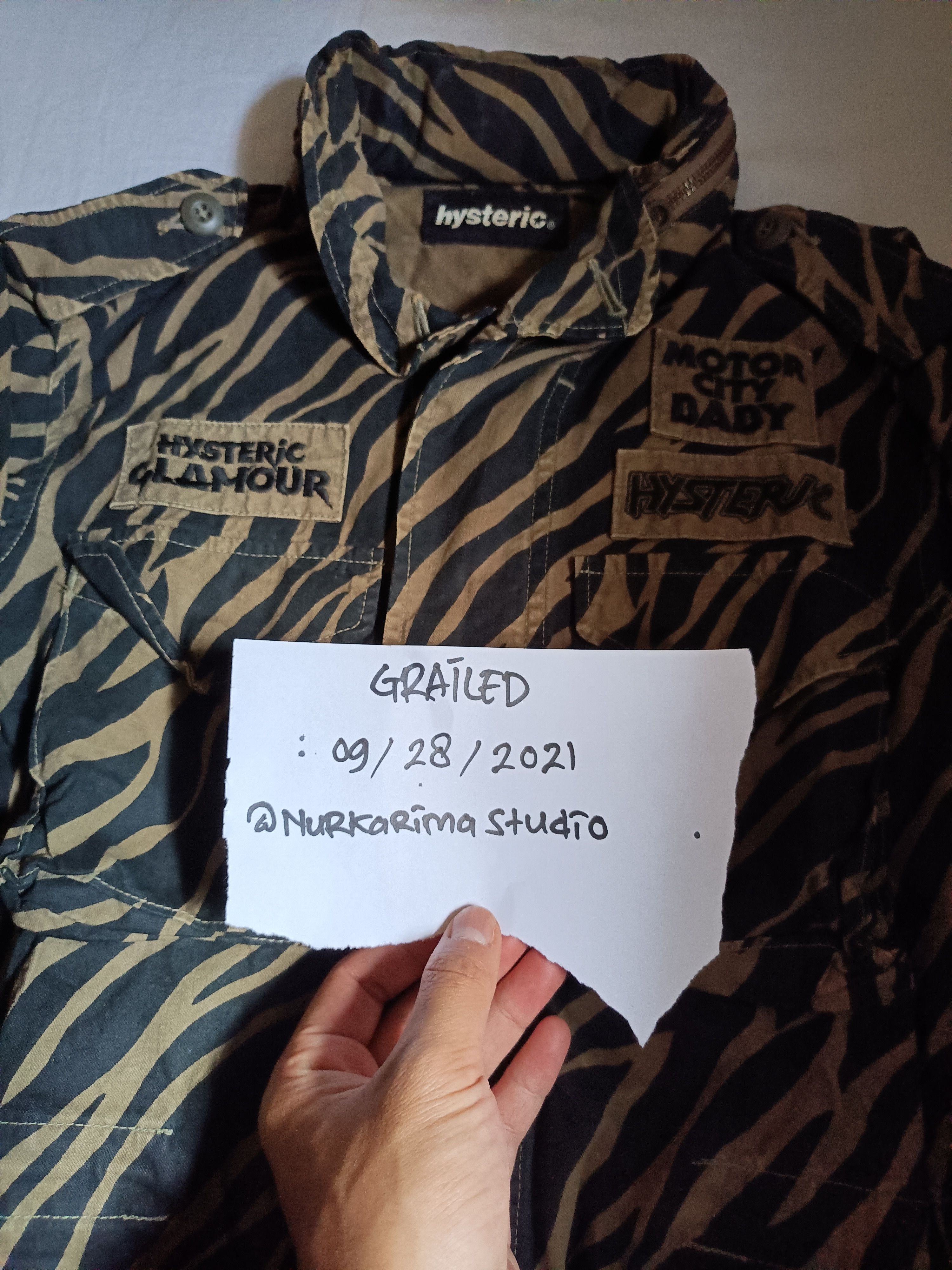 Hysteric Glamour Hysteric Glamour Zebra Pattern M65 Jacket Vintage Size US M / EU 48-50 / 2 - 8 Thumbnail