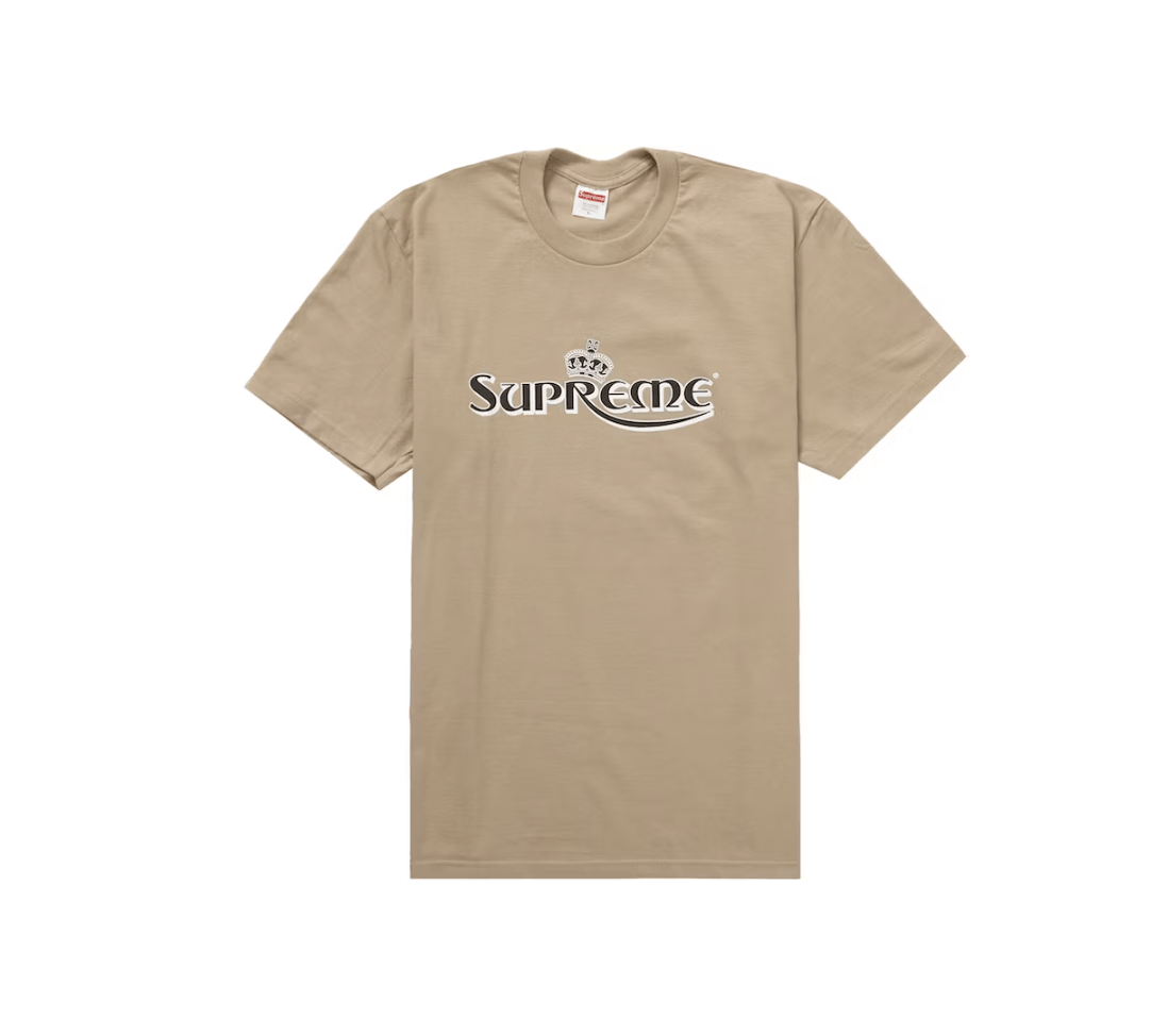 Supreme Supreme Crown Tee in Khaki Size US XXL / EU 58 / 5 - 1 Thumbnail