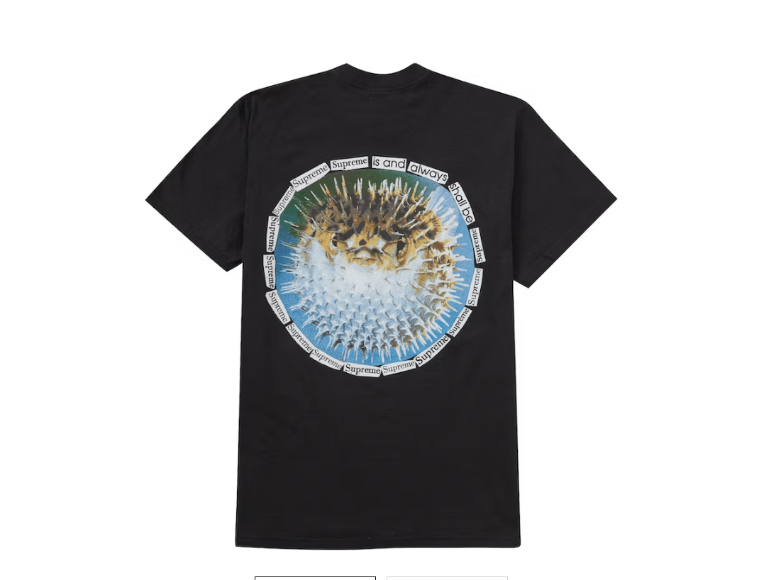 Supreme Supreme Weirdo Dave Blowfish Tee in Black Size US XXL / EU 58 / 5 - 1 Thumbnail
