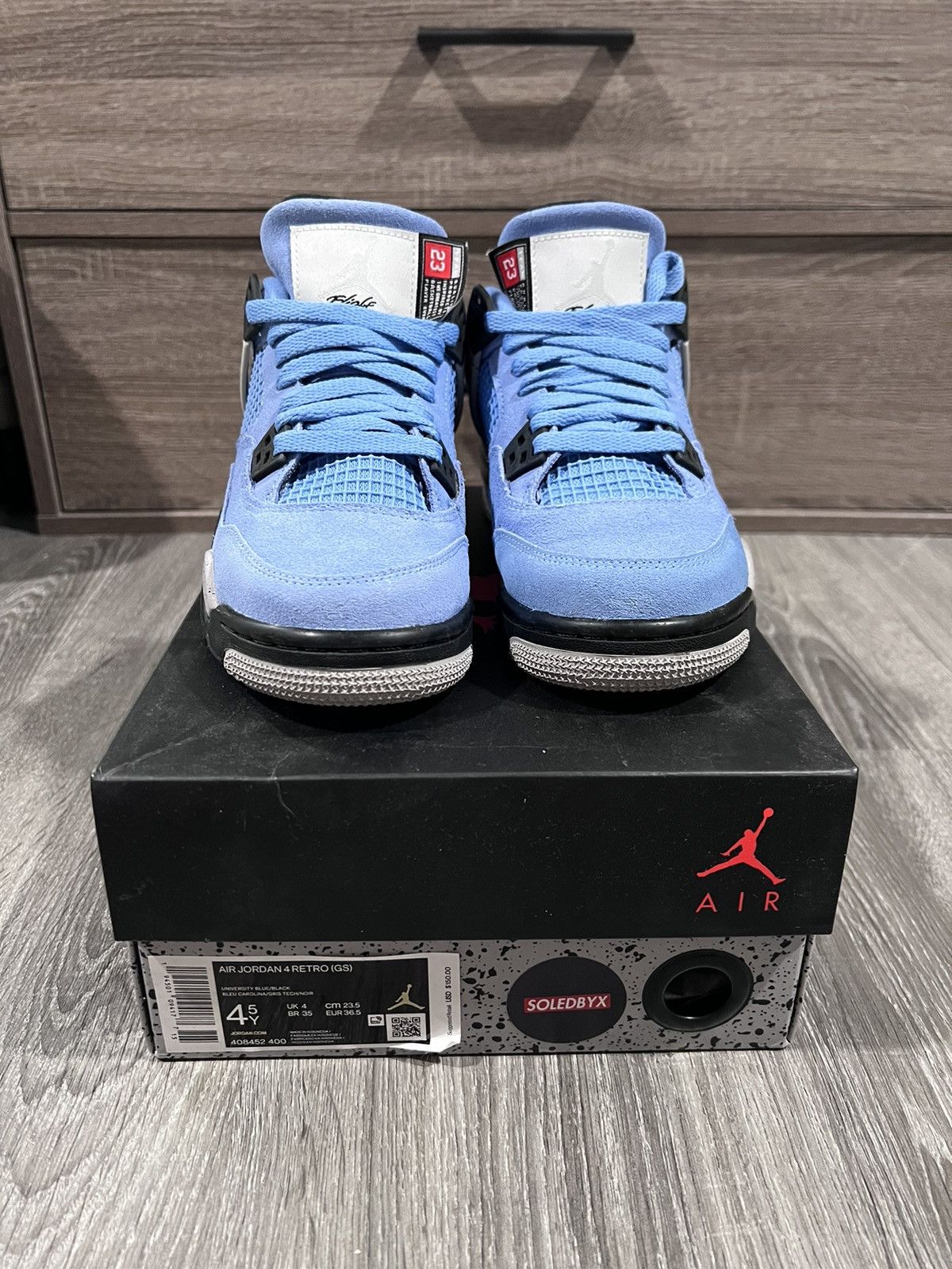 Nike Air Jordan Retro 4 University Blue | Grailed