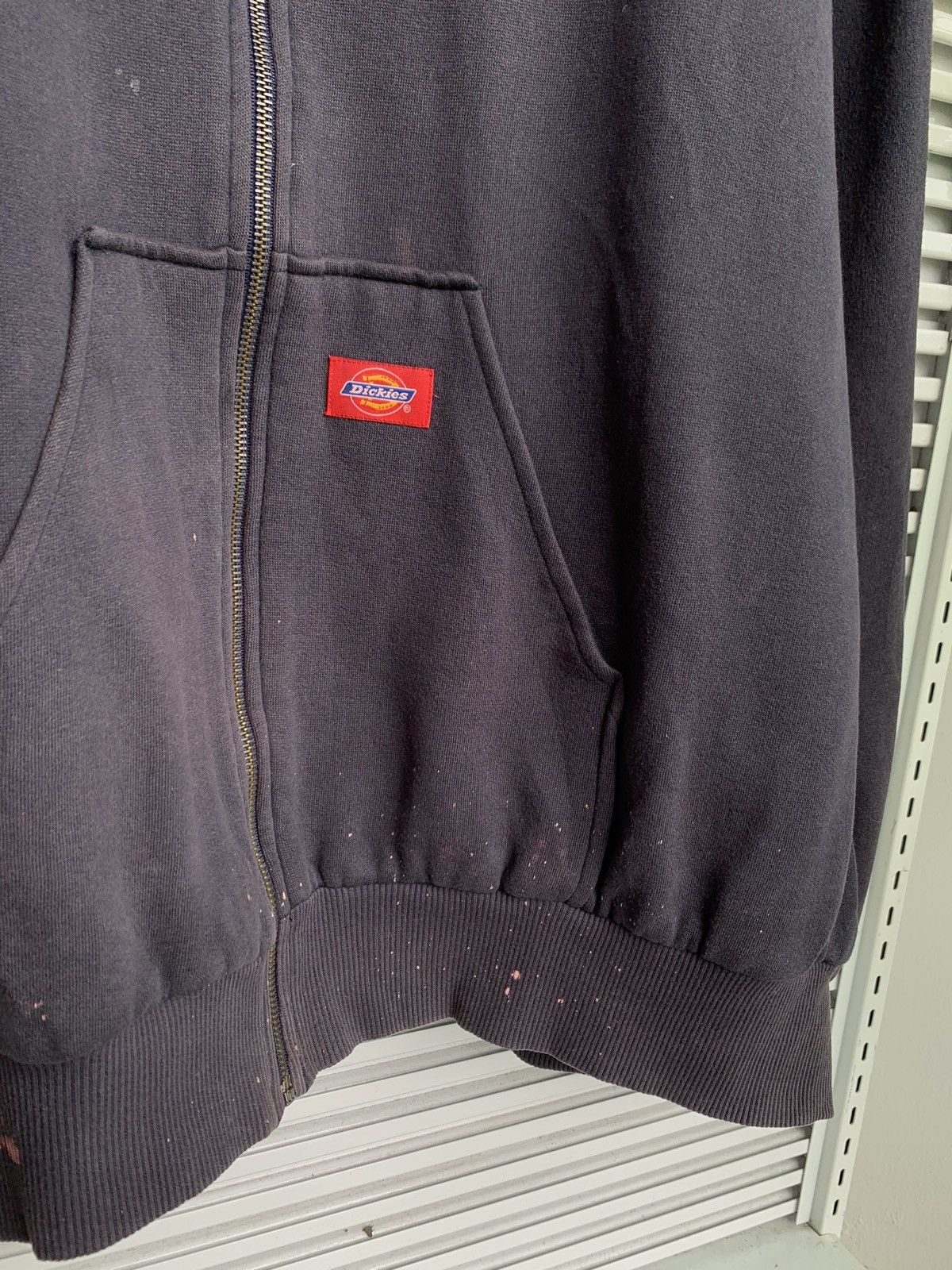 Dickies Vintage Thrash Dickies DROID Baggy Navy Zipper Hoodie Size US XXL / EU 58 / 5 - 5 Thumbnail