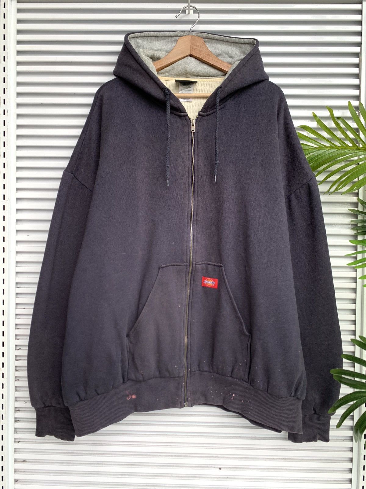 Vintage Thrash Dickies DROID Baggy Navy Zipper Hoodie