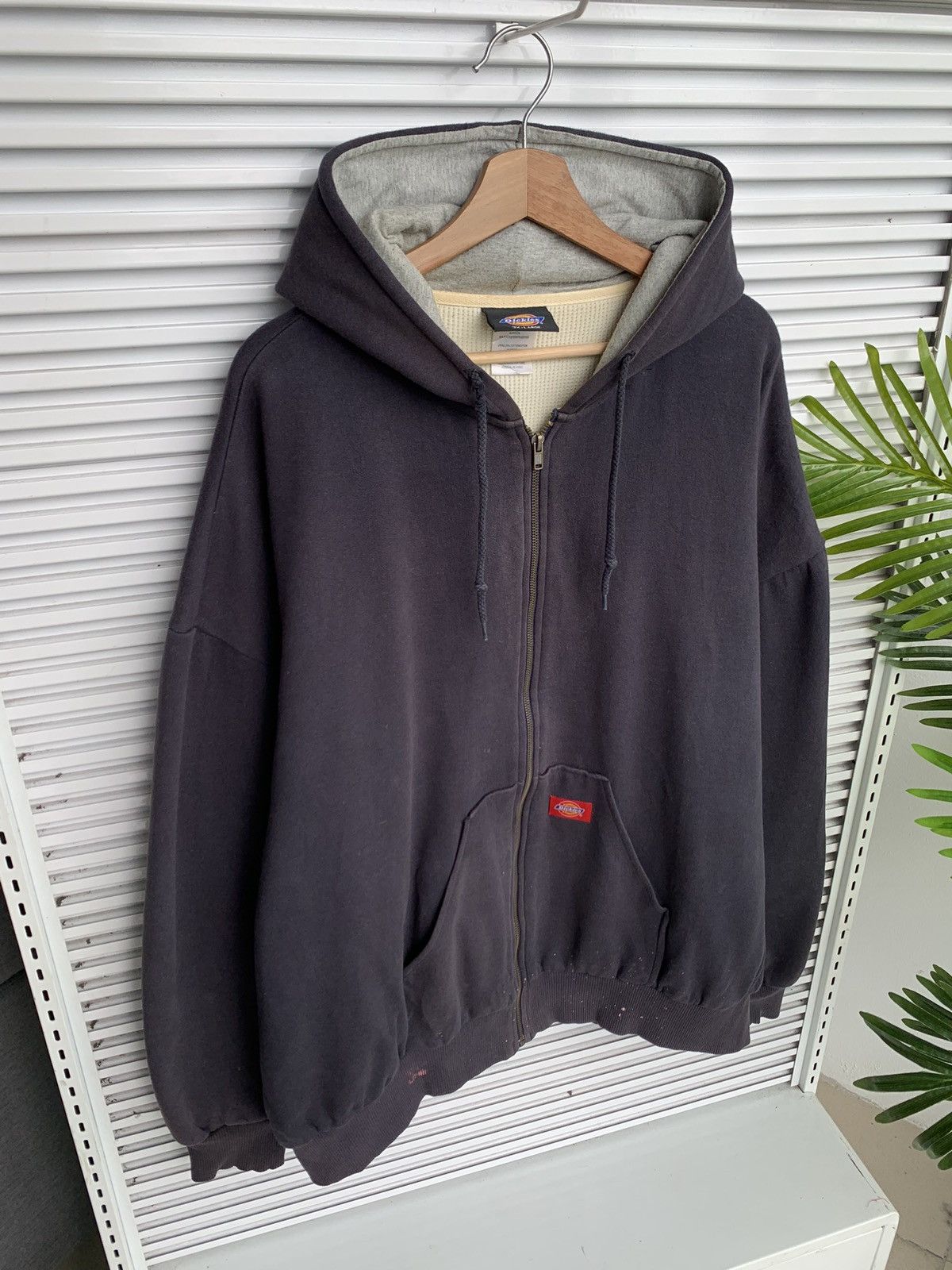 Dickies Vintage Thrash Dickies DROID Baggy Navy Zipper Hoodie Size US XXL / EU 58 / 5 - 3 Thumbnail