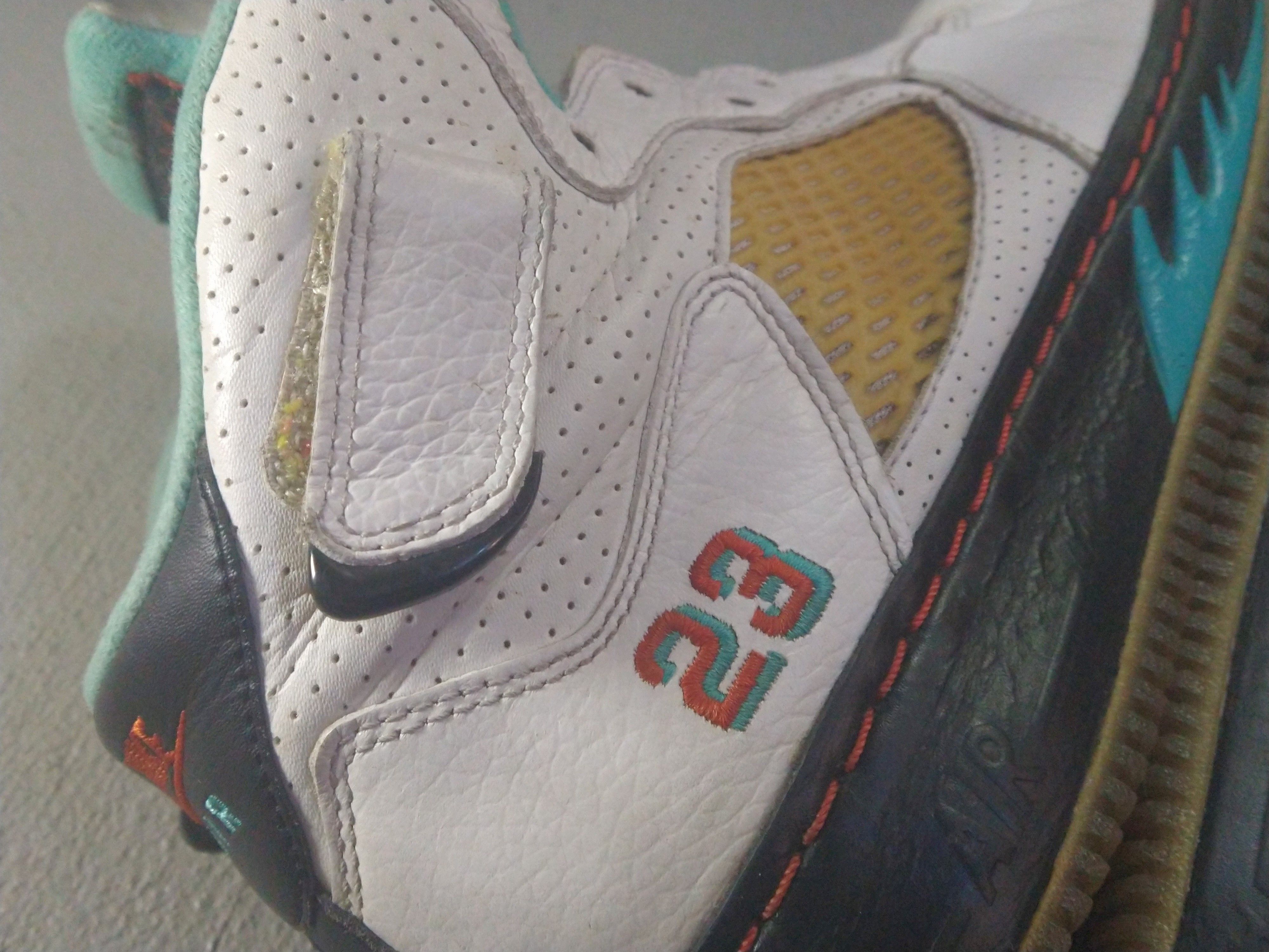 Jordan Brand × Nike Nike Air Jordan Fusion 5 Miami Dolphins Size 10 407334-101 Size US 10 / EU 43 - 17 Thumbnail
