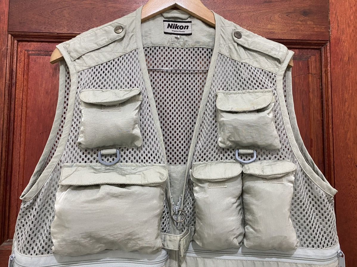 Japanese Brand × Nikon 🔥 Vintage 90s Nikon Multiple Pockets 14 Tactical Vest Size US XL / EU 56 / 4 - 4 Thumbnail