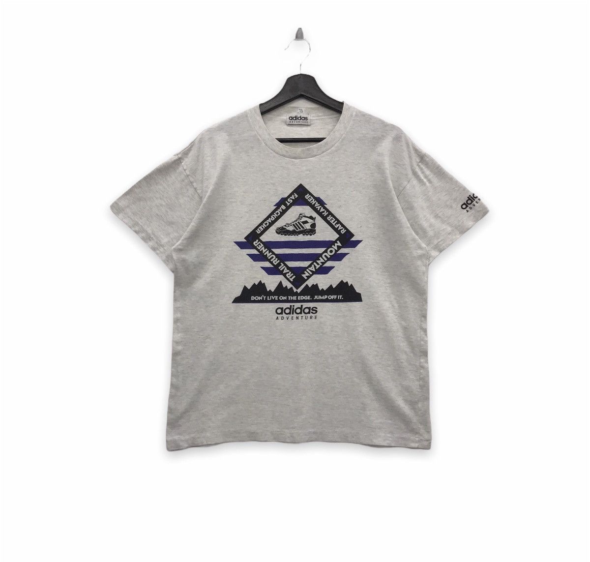 Adidas × Vintage *Rare!! Vintage Adidas Advanture Graphic Tee Size US L / EU 52-54 / 3 - 1 Thumbnail