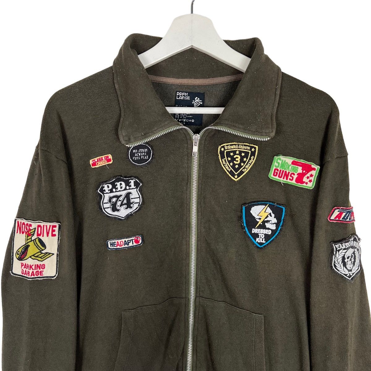 PPFM 🔥 PPFM PATCHES ZIPPER SWEATER JACKET Size US M / EU 48-50 / 2 - 3 Thumbnail