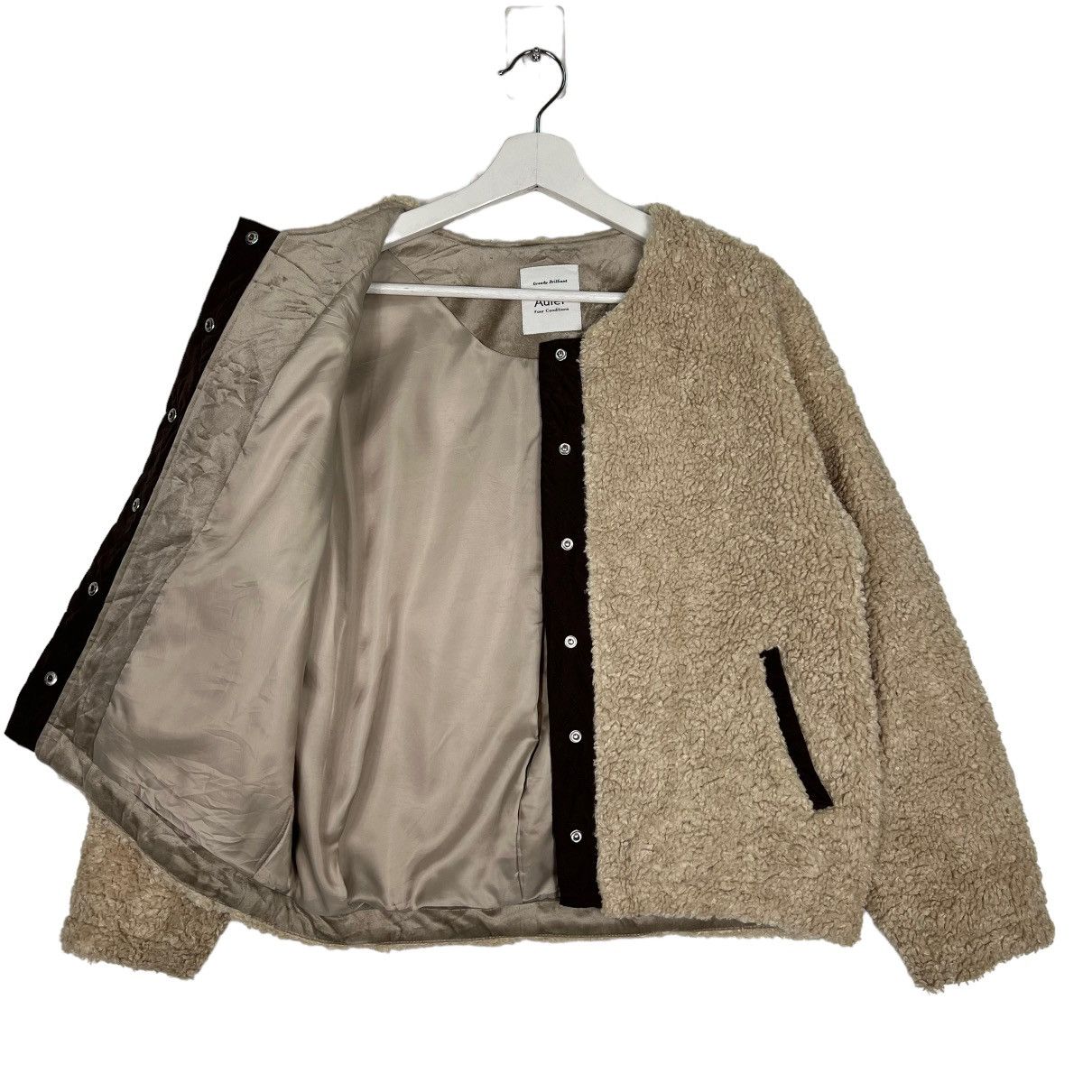 Designer × Japanese Brand 🔥 AUIEF FOUR CONDITIONS BOA FLEECE CROP JACKET Size US M / EU 48-50 / 2 - 6 Thumbnail