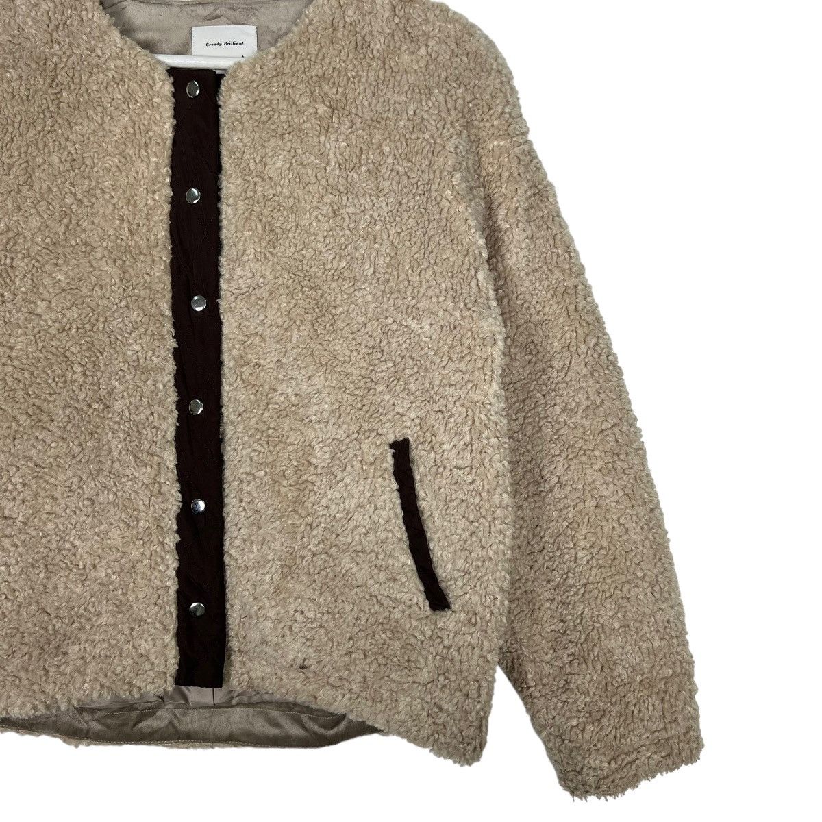 Designer × Japanese Brand 🔥 AUIEF FOUR CONDITIONS BOA FLEECE CROP JACKET Size US M / EU 48-50 / 2 - 4 Thumbnail