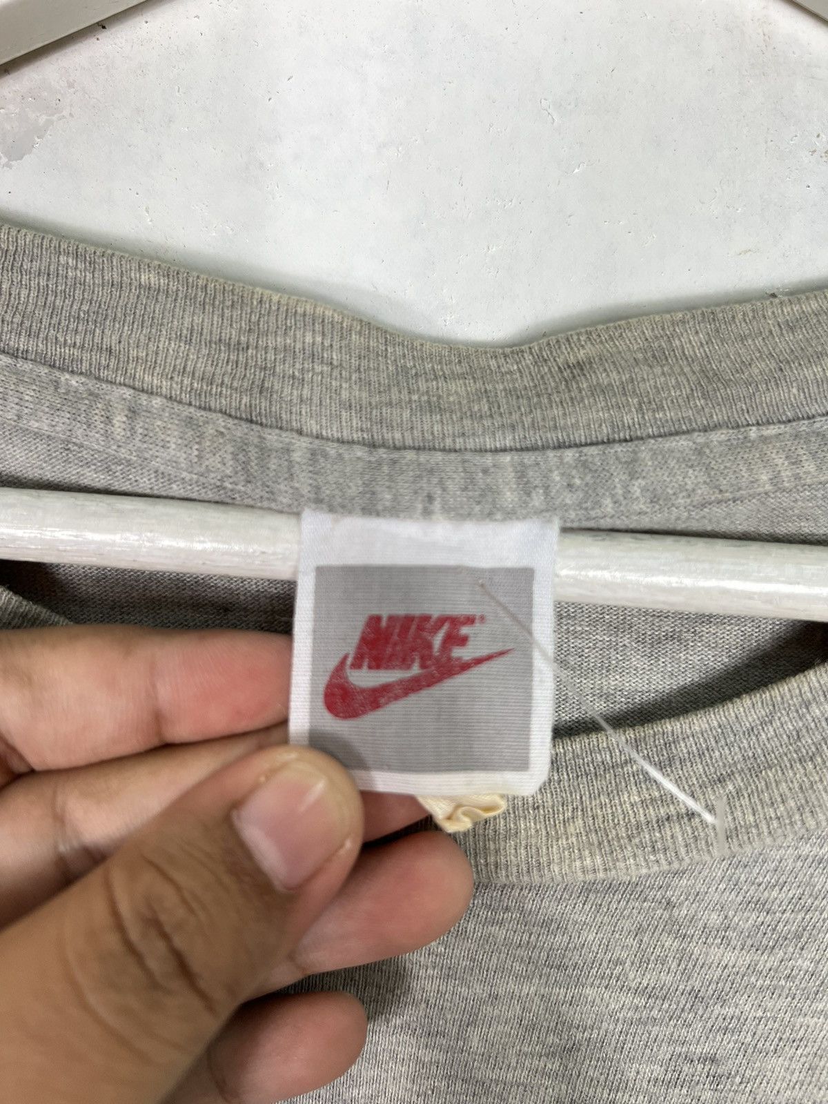 Nike 🔥 VINTAGE NIKE SWOOSH GREY TAG Size US L / EU 52-54 / 3 - 7 Thumbnail